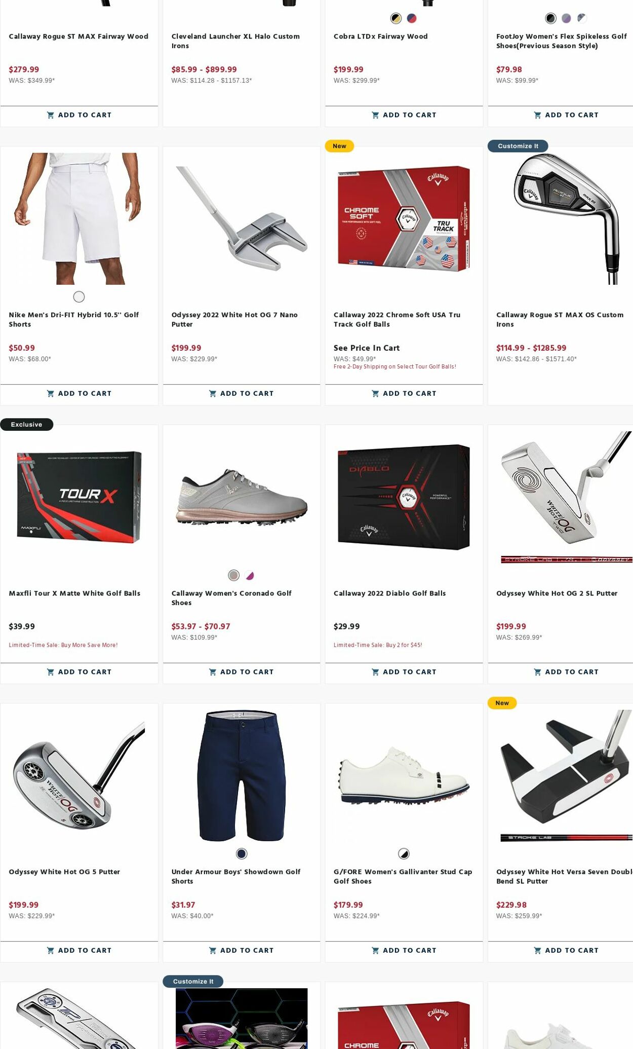 Weekly ad Golf Galaxy 08/14/2023 - 08/20/2023