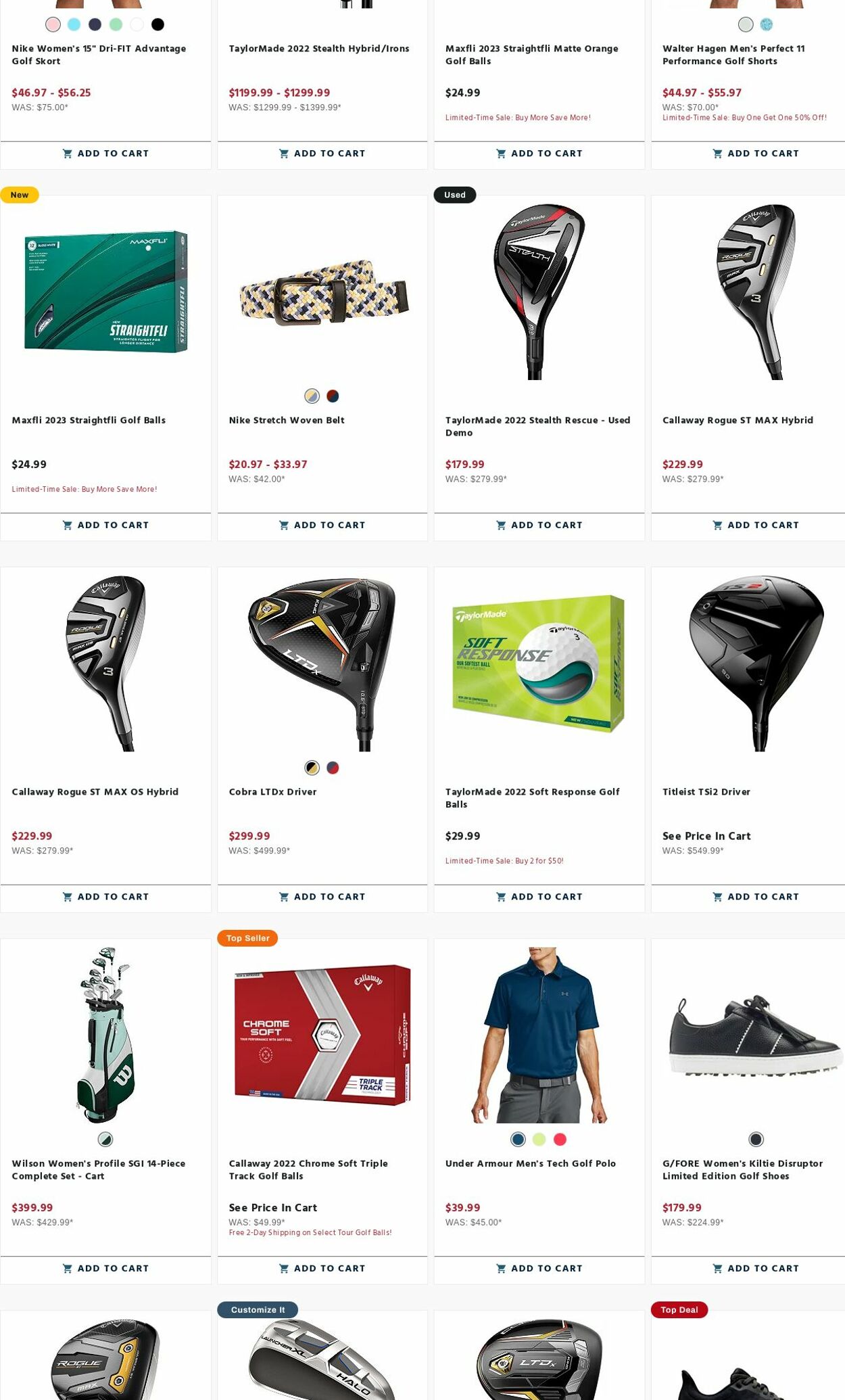 Weekly ad Golf Galaxy 08/14/2023 - 08/20/2023