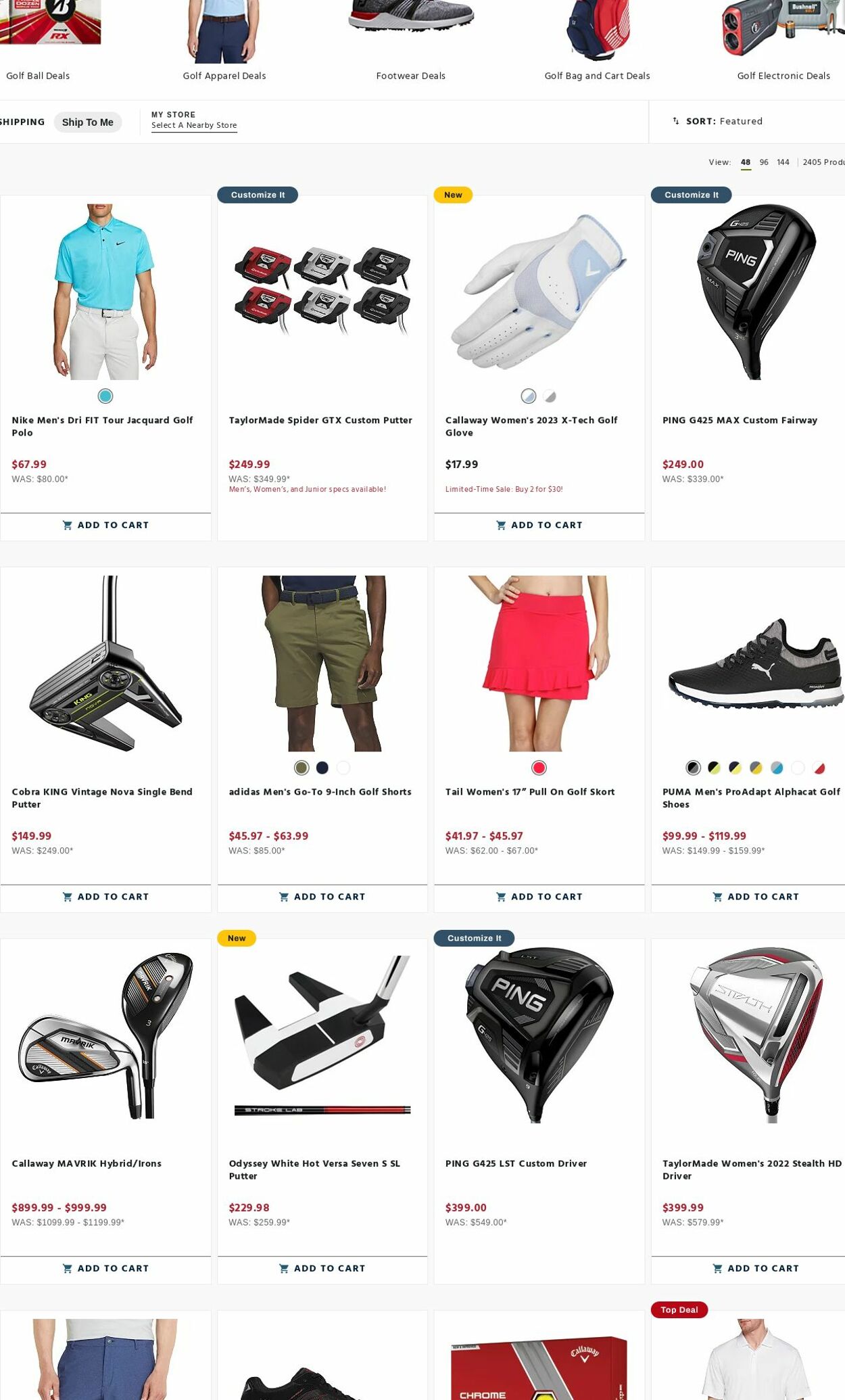 Weekly ad Golf Galaxy 08/14/2023 - 08/20/2023