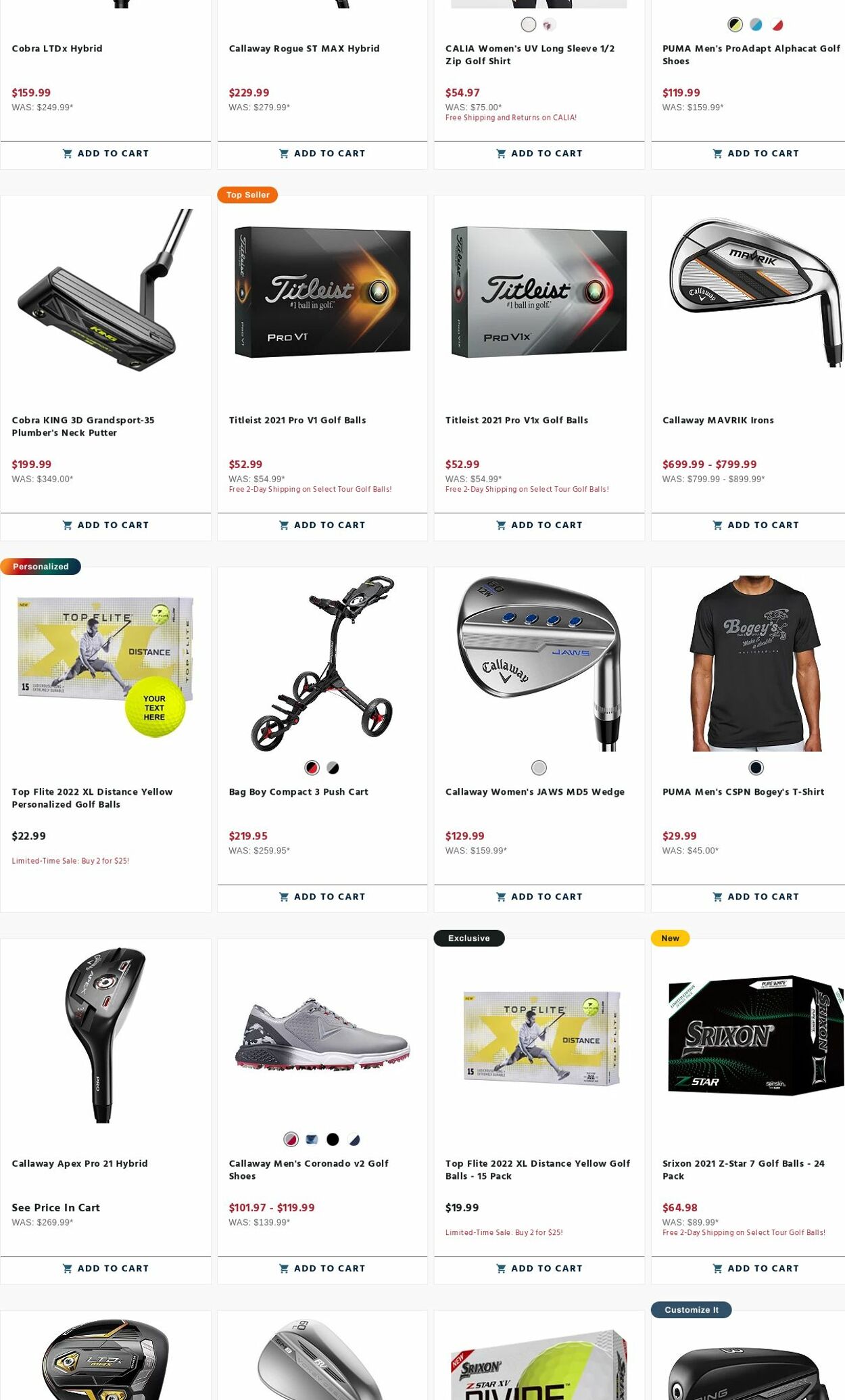 Weekly ad Golf Galaxy 05/15/2023 - 05/21/2023