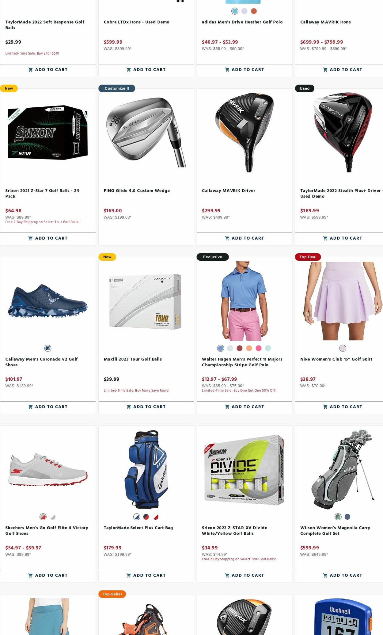 Weekly ad Golf Galaxy 04/10/2023 - 04/16/2023