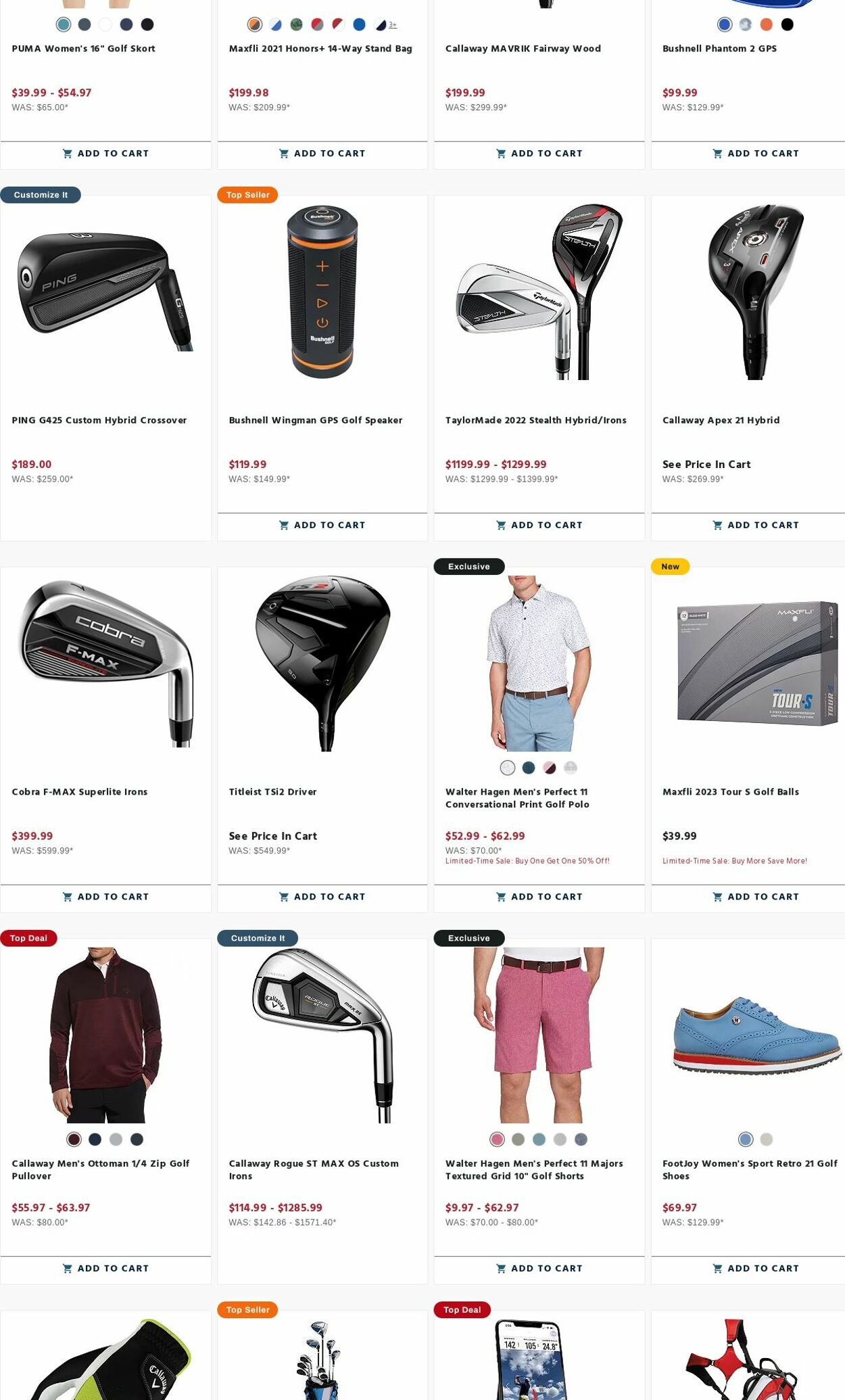 Weekly ad Golf Galaxy 04/10/2023 - 04/16/2023