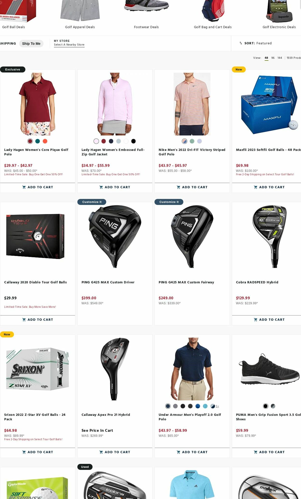 Weekly ad Golf Galaxy 04/10/2023 - 04/16/2023