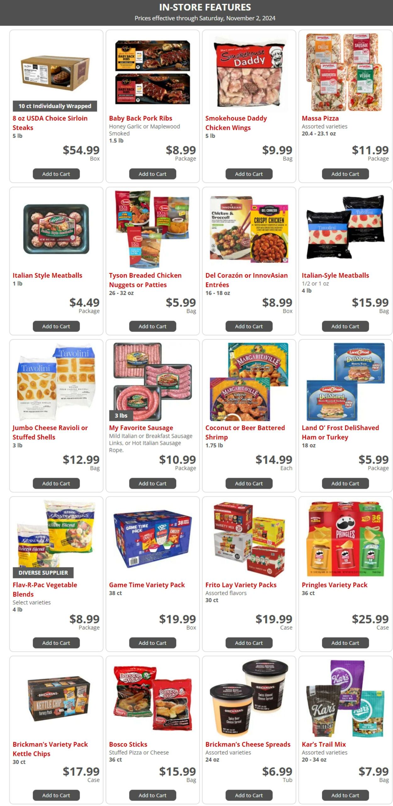 Weekly ad Gordon Food Service Store 09/18/2024 - 11/02/2024