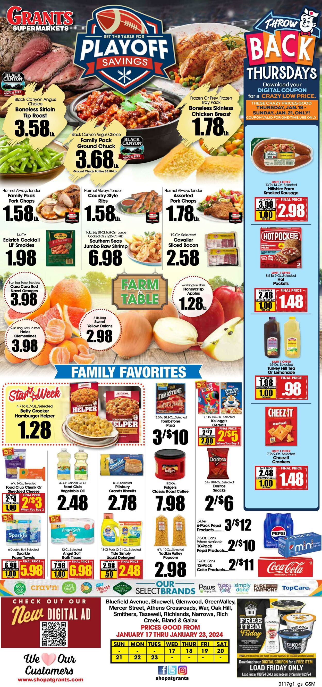 Weekly ad Grant's Supermarkets 01/17/2024 - 01/23/2024