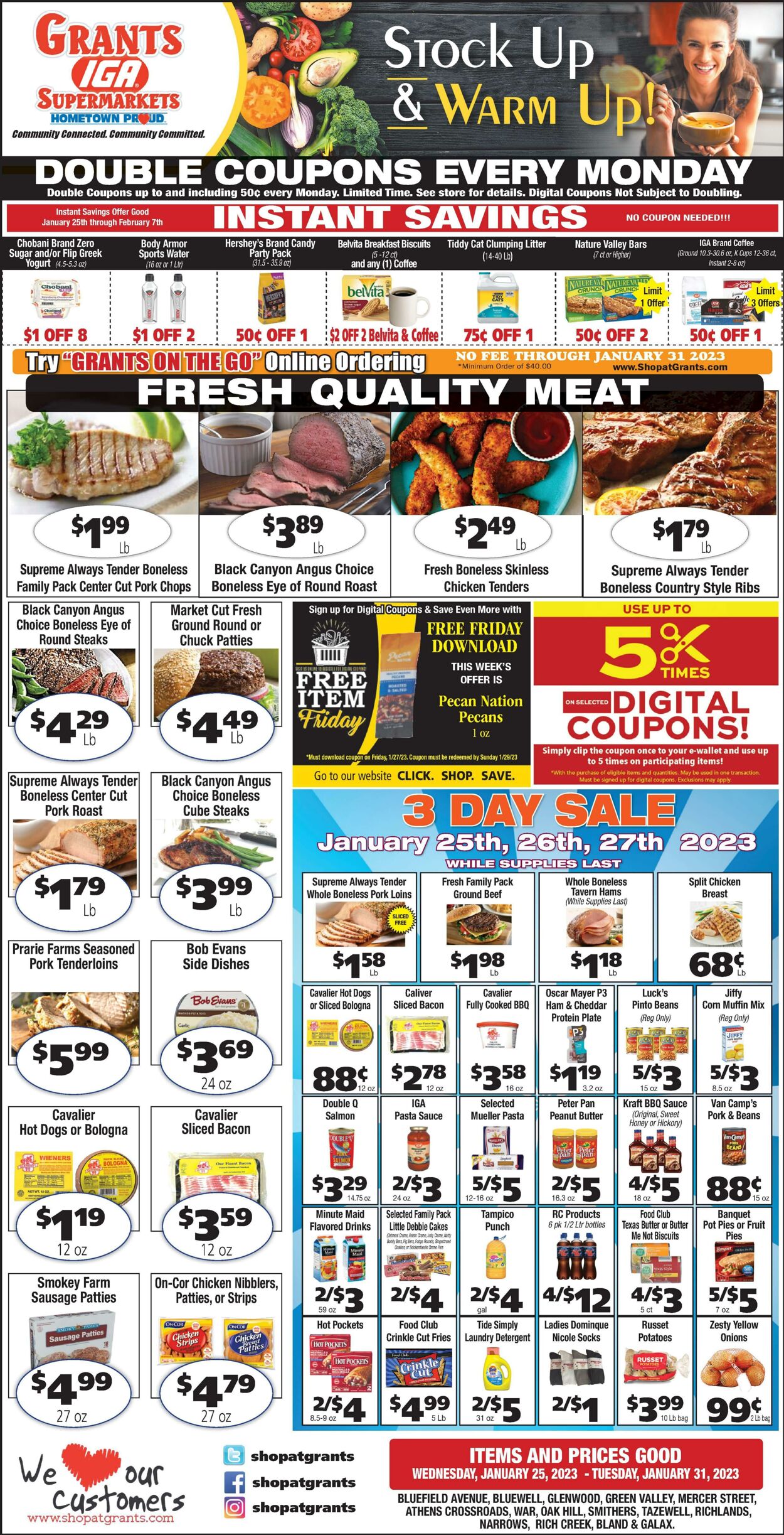 Weekly ad Grant's Supermarkets 01/25/2023 - 01/31/2023