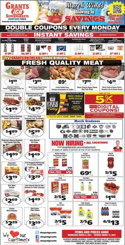 Weekly ad Grant's Supermarkets 03/08/2023 - 03/14/2023