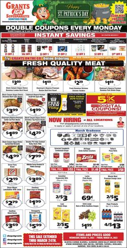 Weekly ad Grant's Supermarkets 03/15/2023 - 03/21/2023