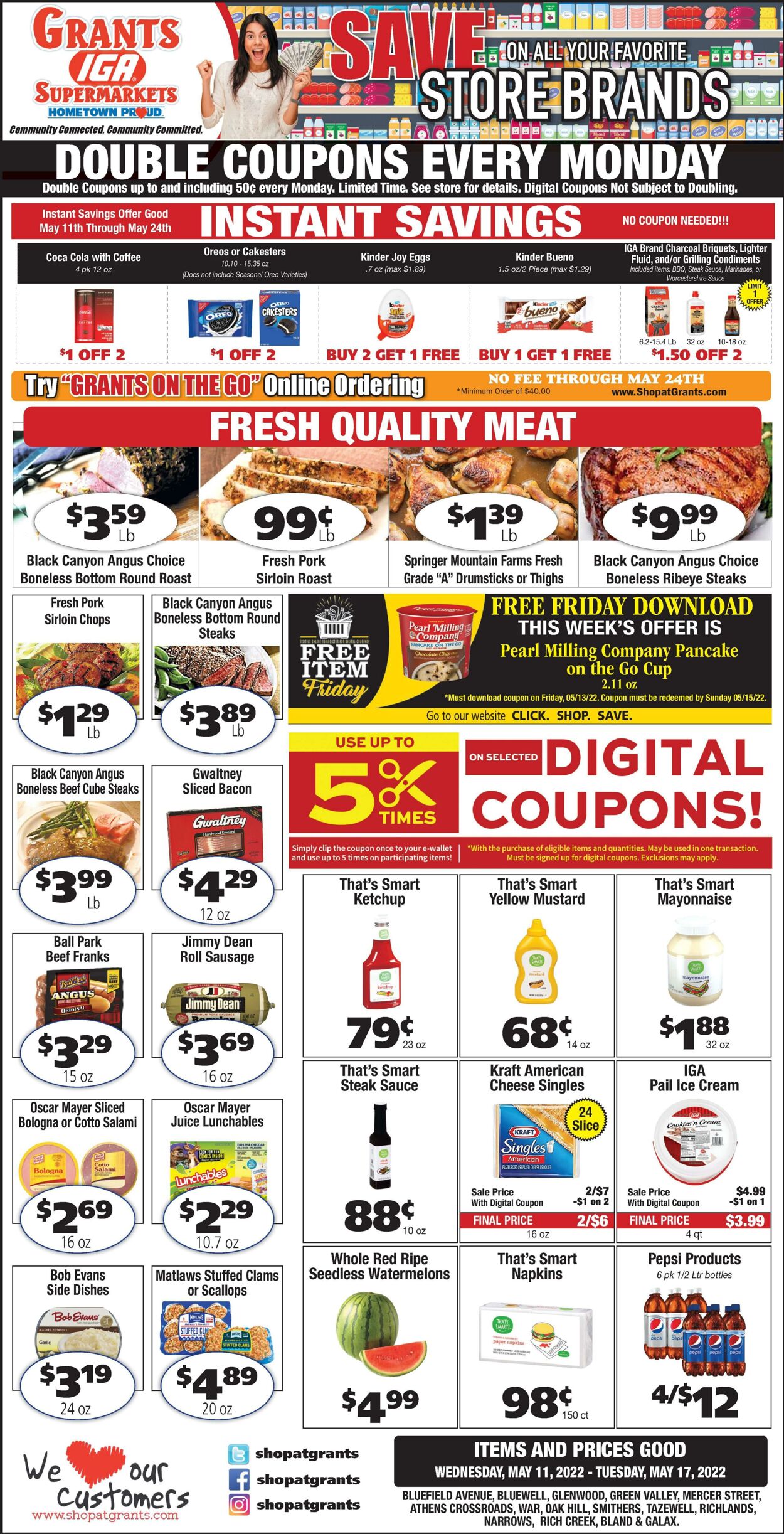 Weekly ad Grant's Supermarkets 05/11/2022 - 05/17/2022