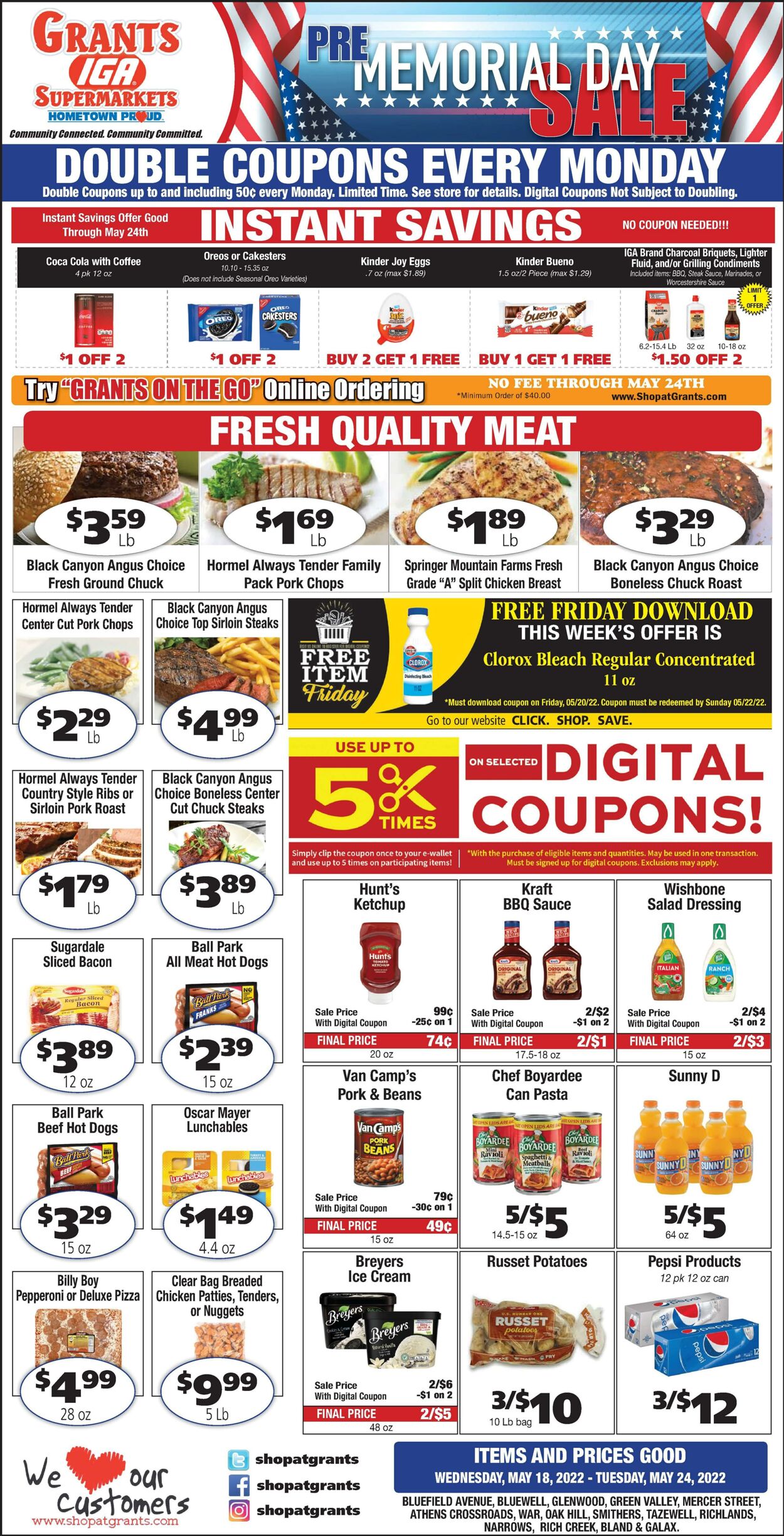 Weekly ad Grant's Supermarkets 05/18/2022 - 05/24/2022