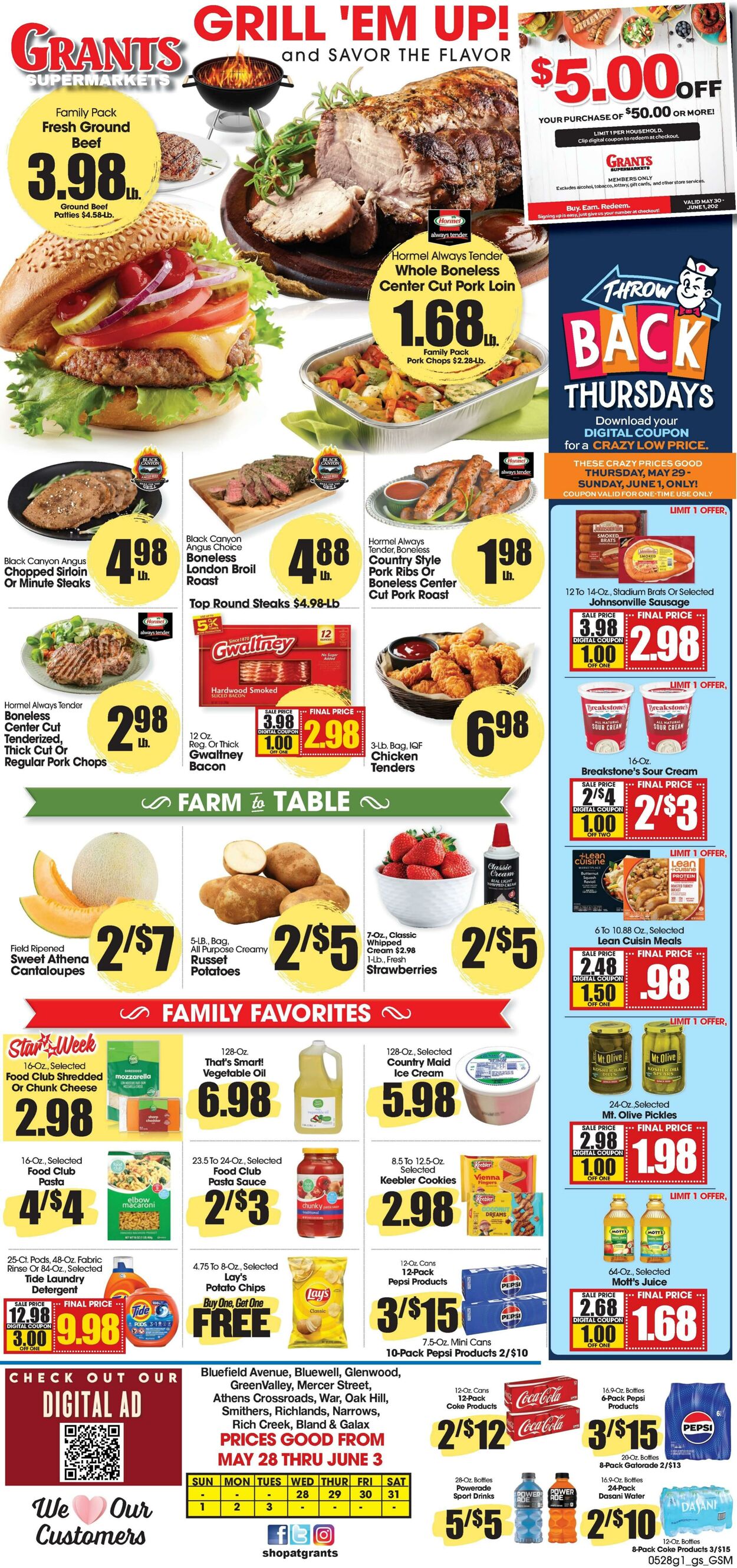 Weekly ad Grant's Supermarkets 05/28/2025 - 06/03/2025
