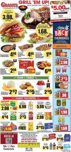 Weekly ad Grant's Supermarkets 05/28/2025 - 06/03/2025