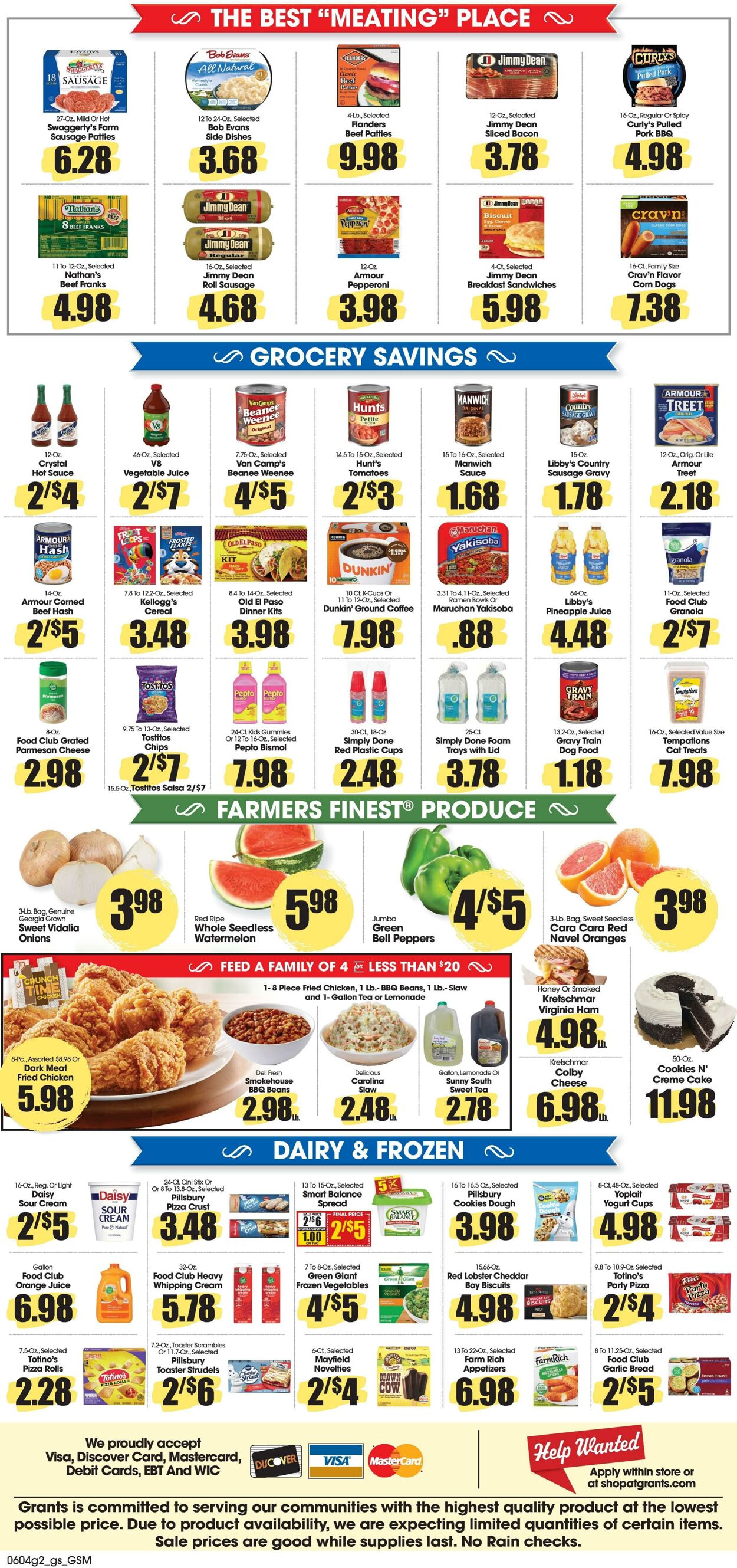 Weekly ad Grant's Supermarkets 06/04/2025 - 06/10/2025