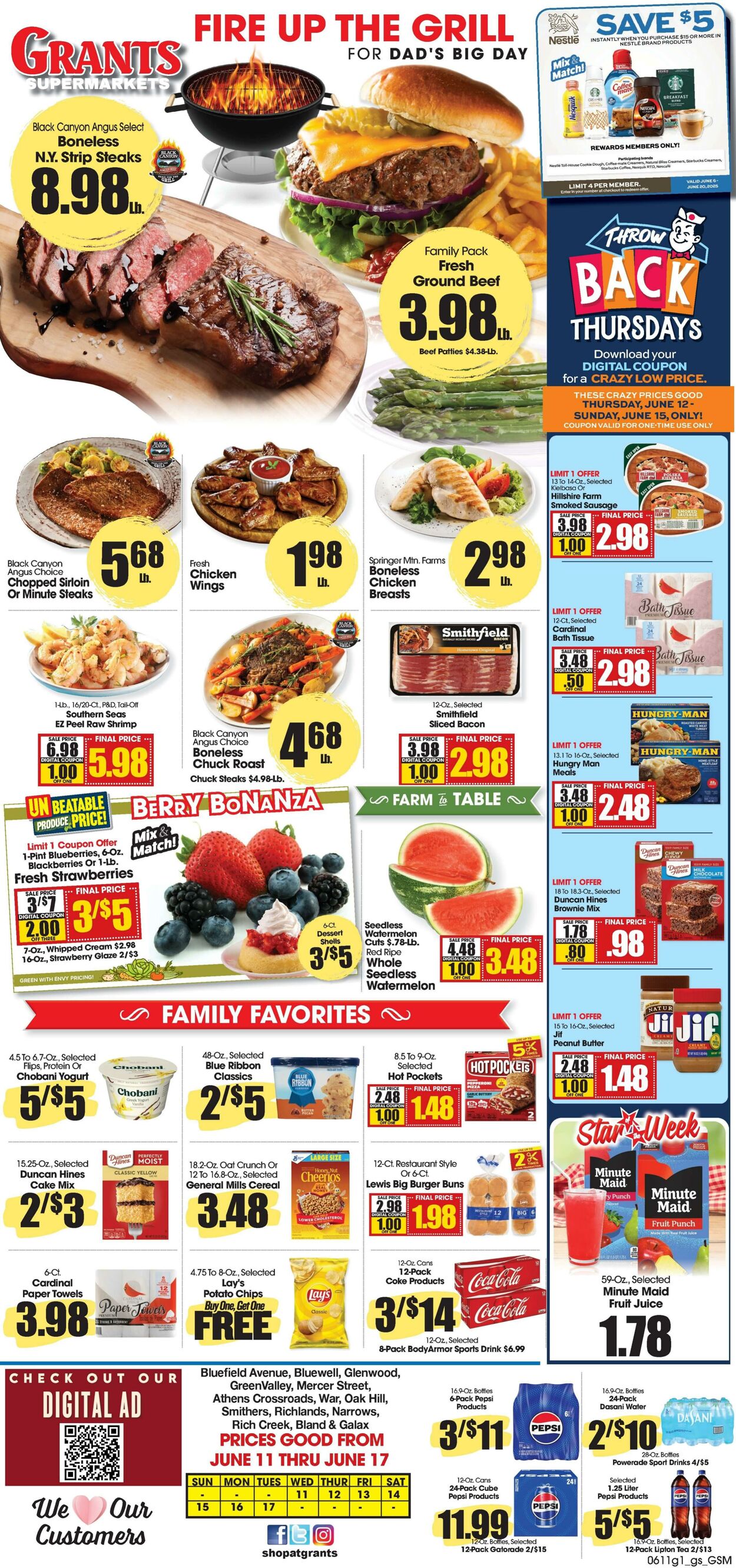 Weekly ad Grant's Supermarkets 06/11/2025 - 06/17/2025
