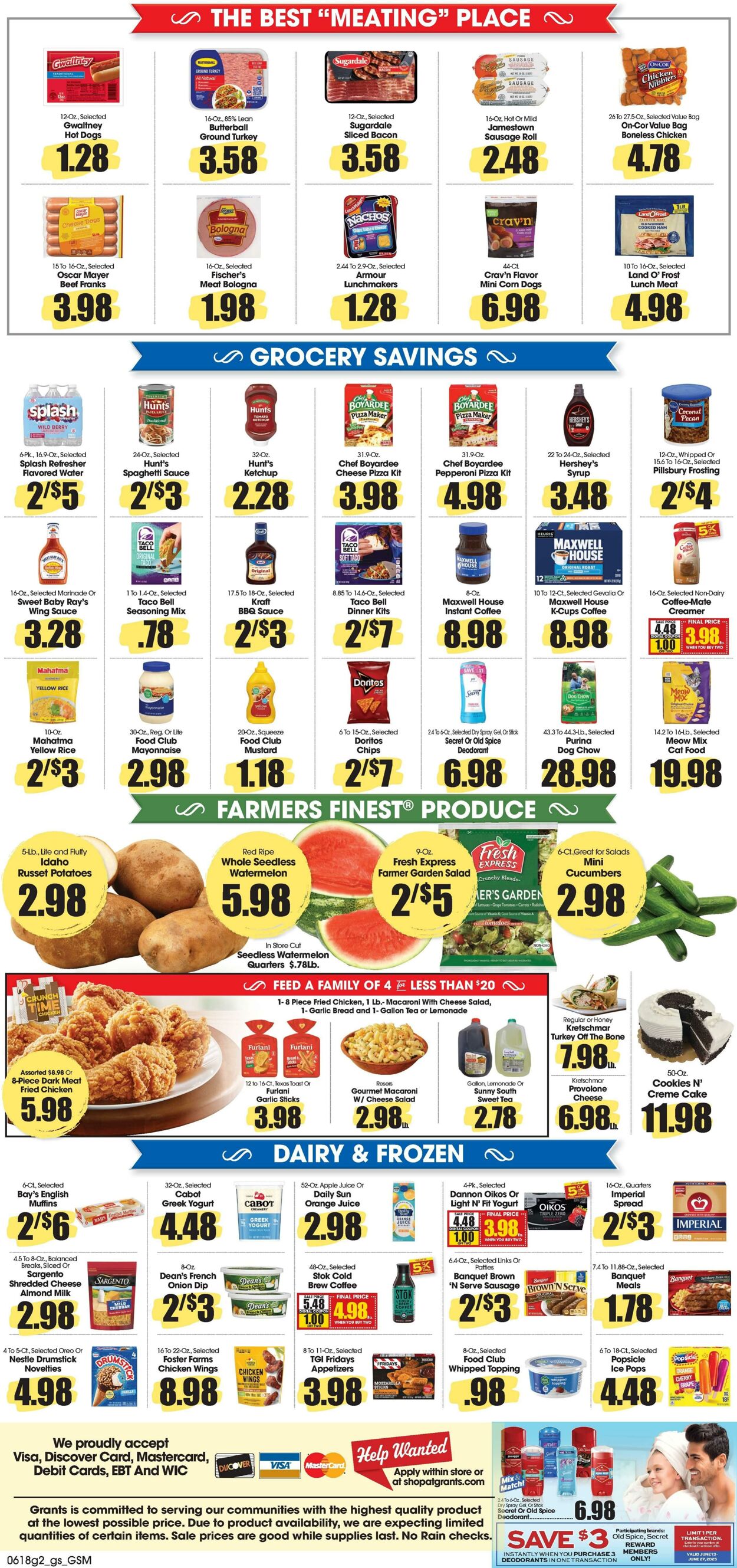 Weekly ad Grant's Supermarkets 06/18/2025 - 06/24/2025