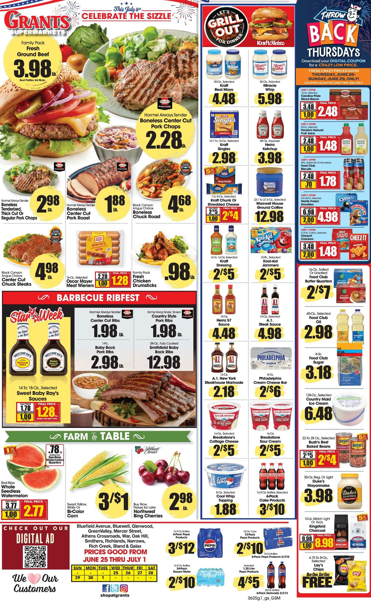 Weekly ad Grant's Supermarkets 06/25/2025 - 07/01/2025