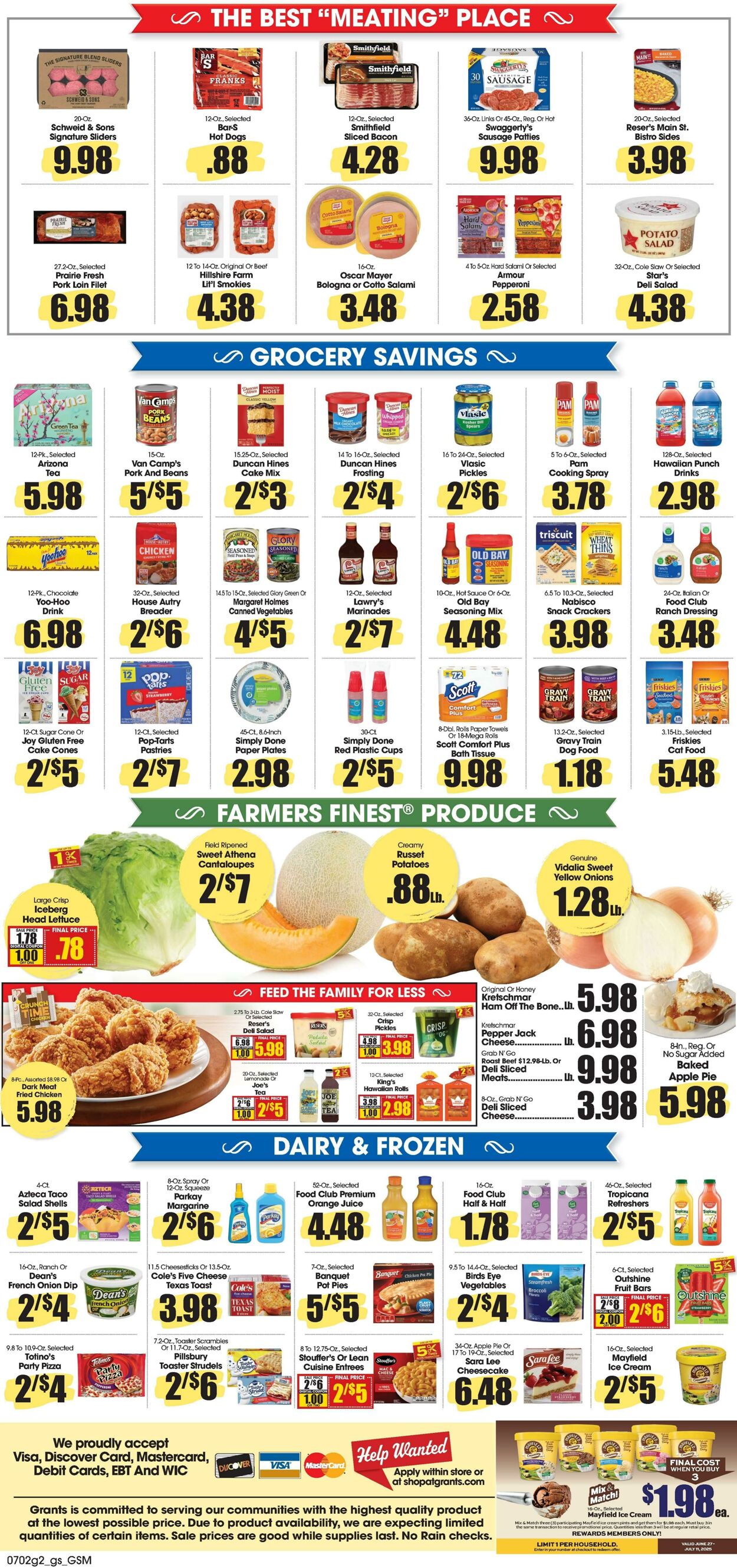 Weekly ad Grant's Supermarkets 07/02/2025 - 07/08/2025