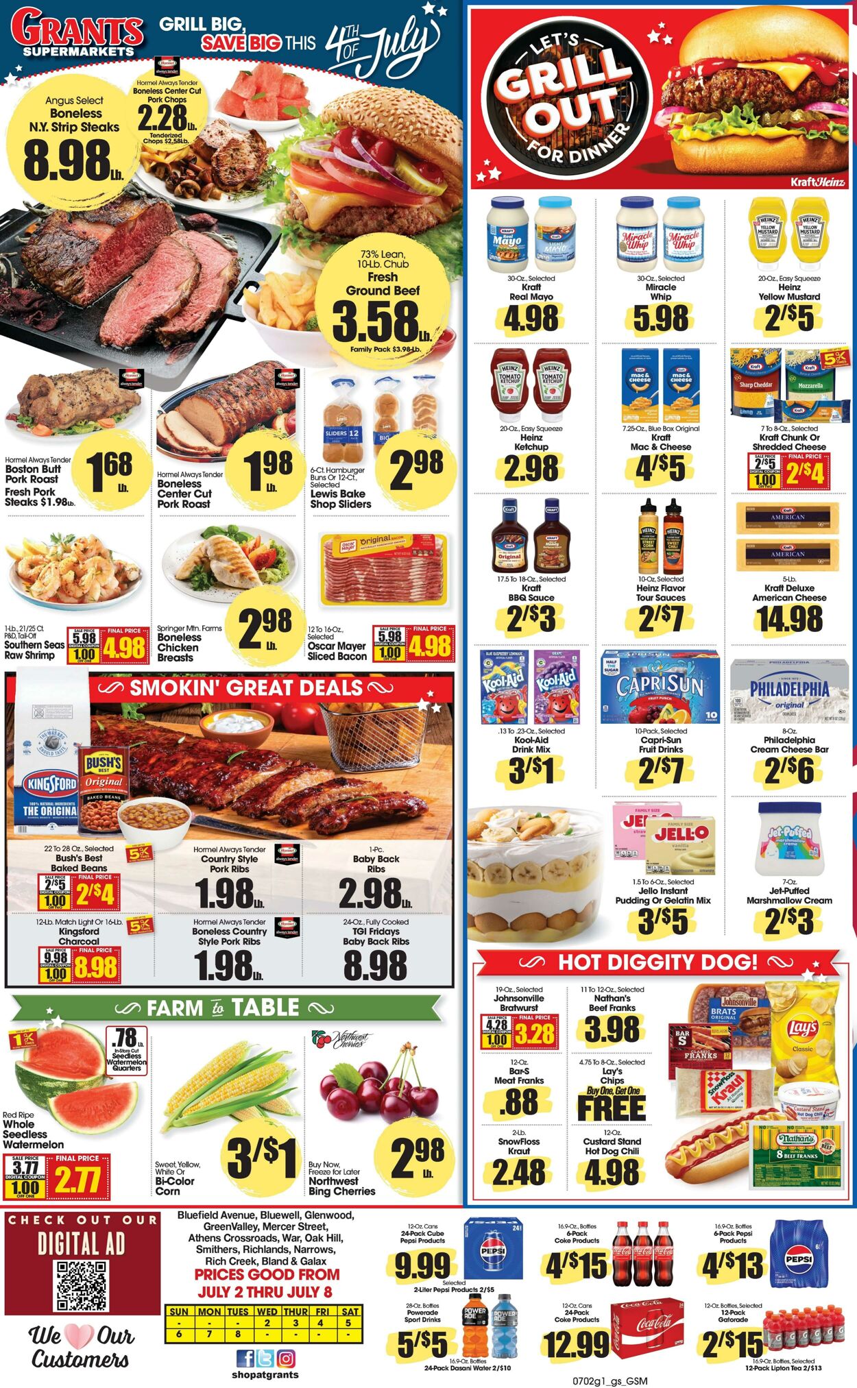 Weekly ad Grant's Supermarkets 07/02/2025 - 07/08/2025