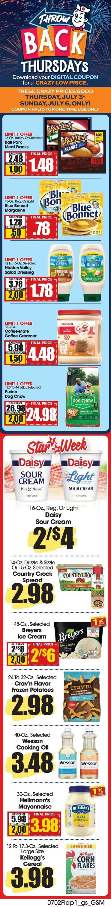 Weekly ad Grant's Supermarkets 07/02/2025 - 07/08/2025