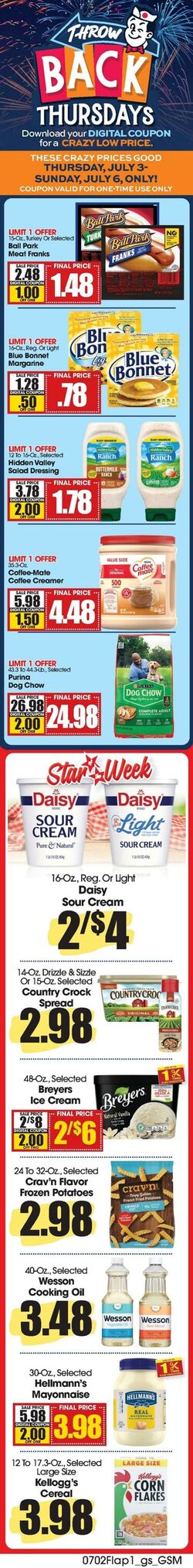 Weekly ad Grant's Supermarkets 07/02/2025 - 07/08/2025