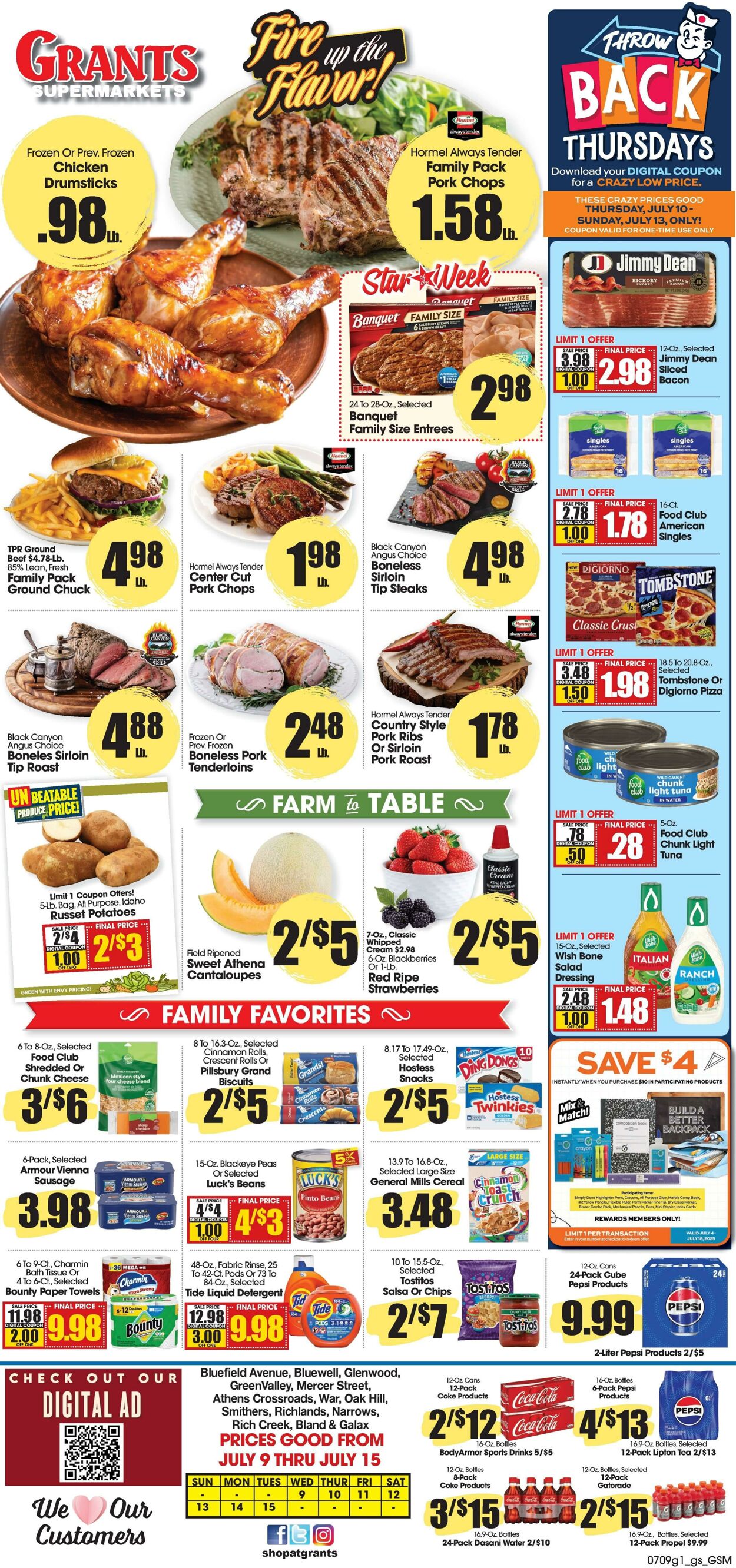 Weekly ad Grant's Supermarkets 07/09/2025 - 07/15/2025