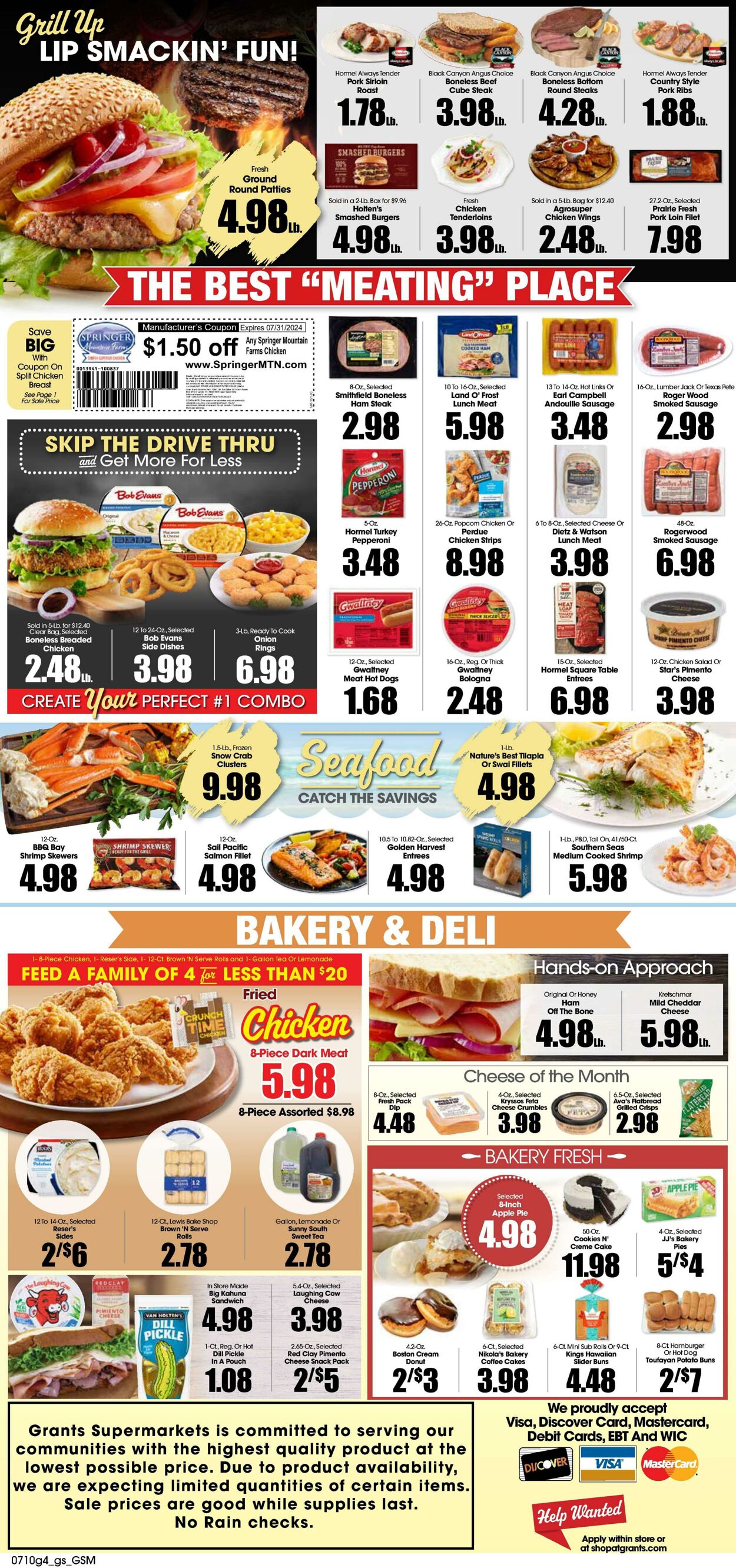 Weekly ad Grant's Supermarkets 07/10/2024 - 07/16/2024