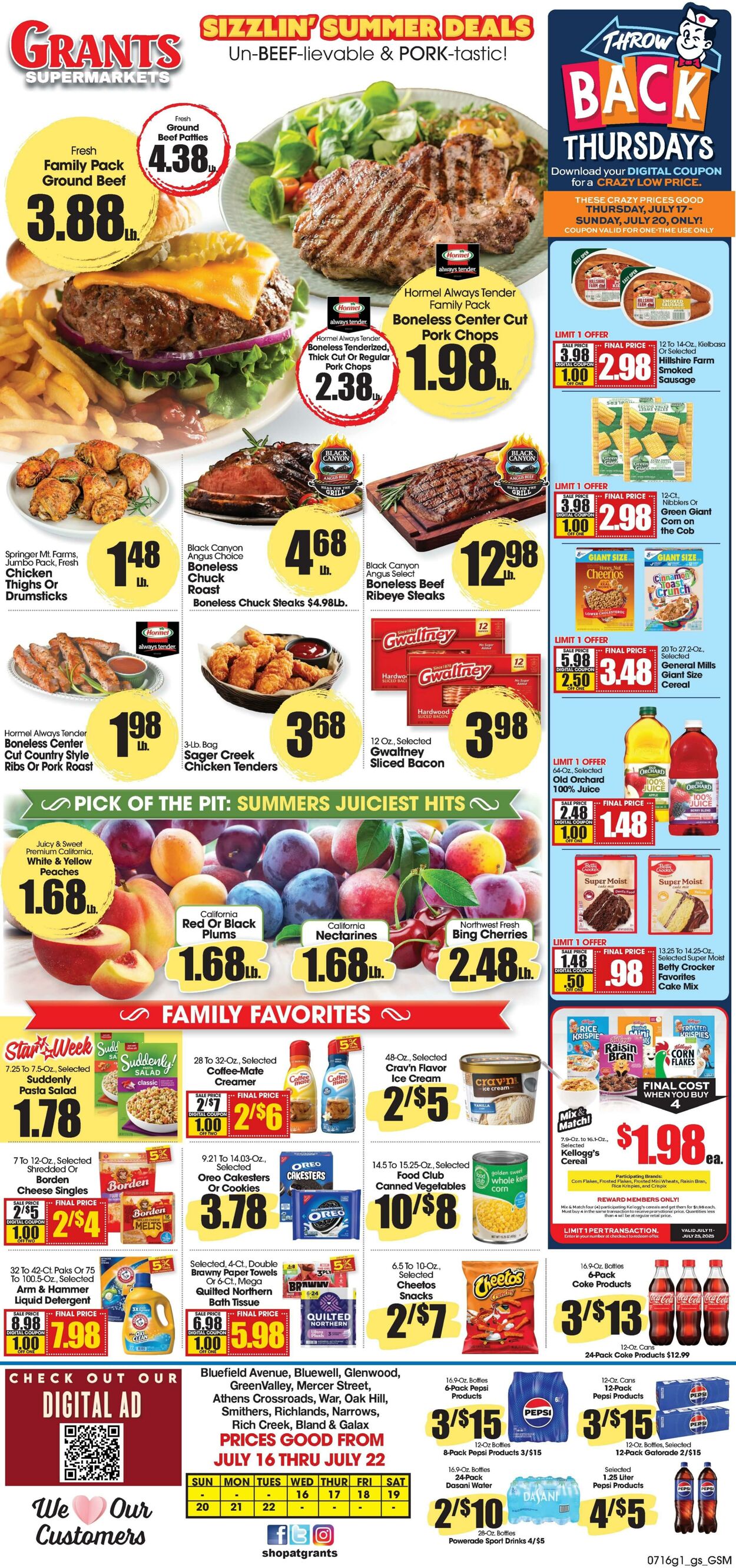 Weekly ad Grant's Supermarkets 07/16/2025 - 07/22/2025