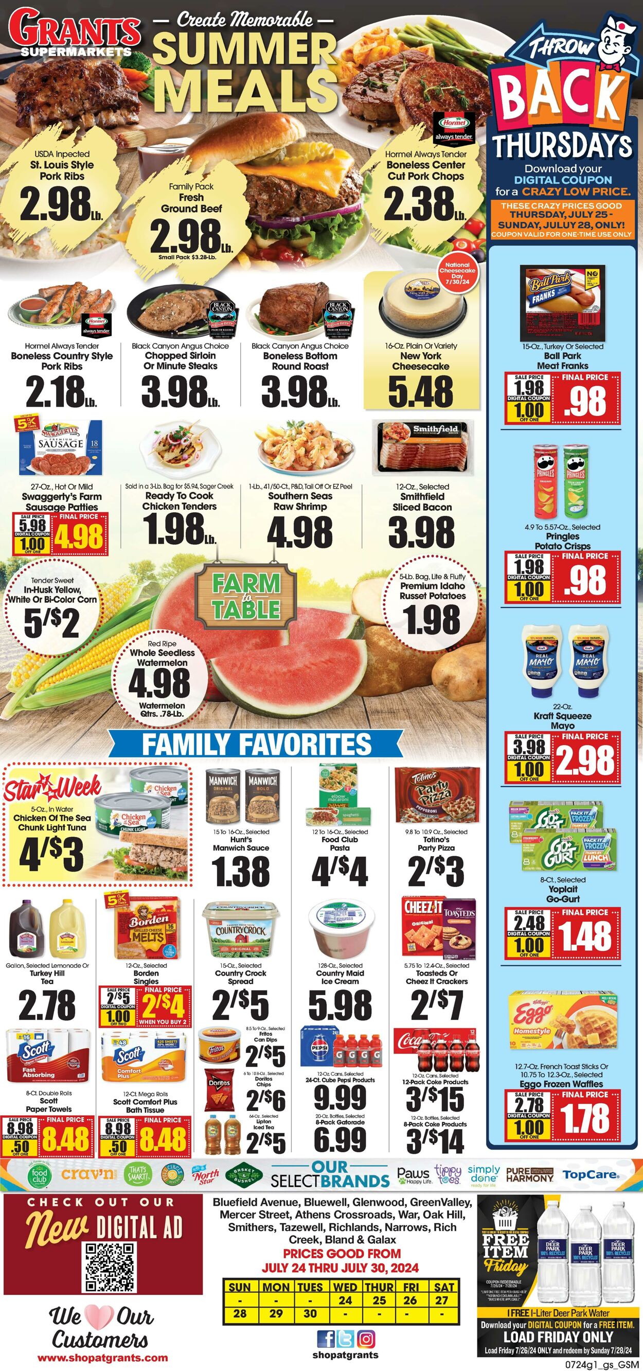 Weekly ad Grant's Supermarkets 07/24/2024 - 07/30/2024