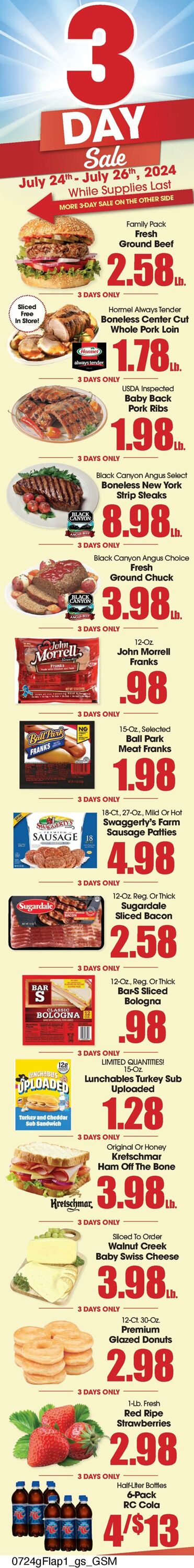 Weekly ad Grant's Supermarkets 07/24/2024 - 07/30/2024