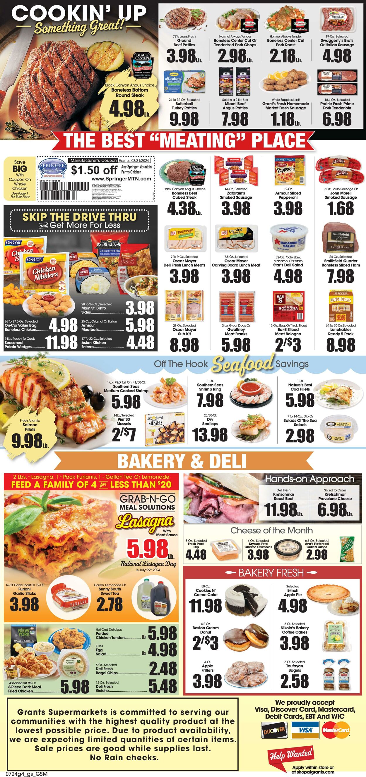 Weekly ad Grant's Supermarkets 07/24/2024 - 07/30/2024