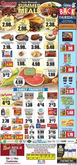 Weekly ad Grant's Supermarkets 07/24/2024 - 07/30/2024