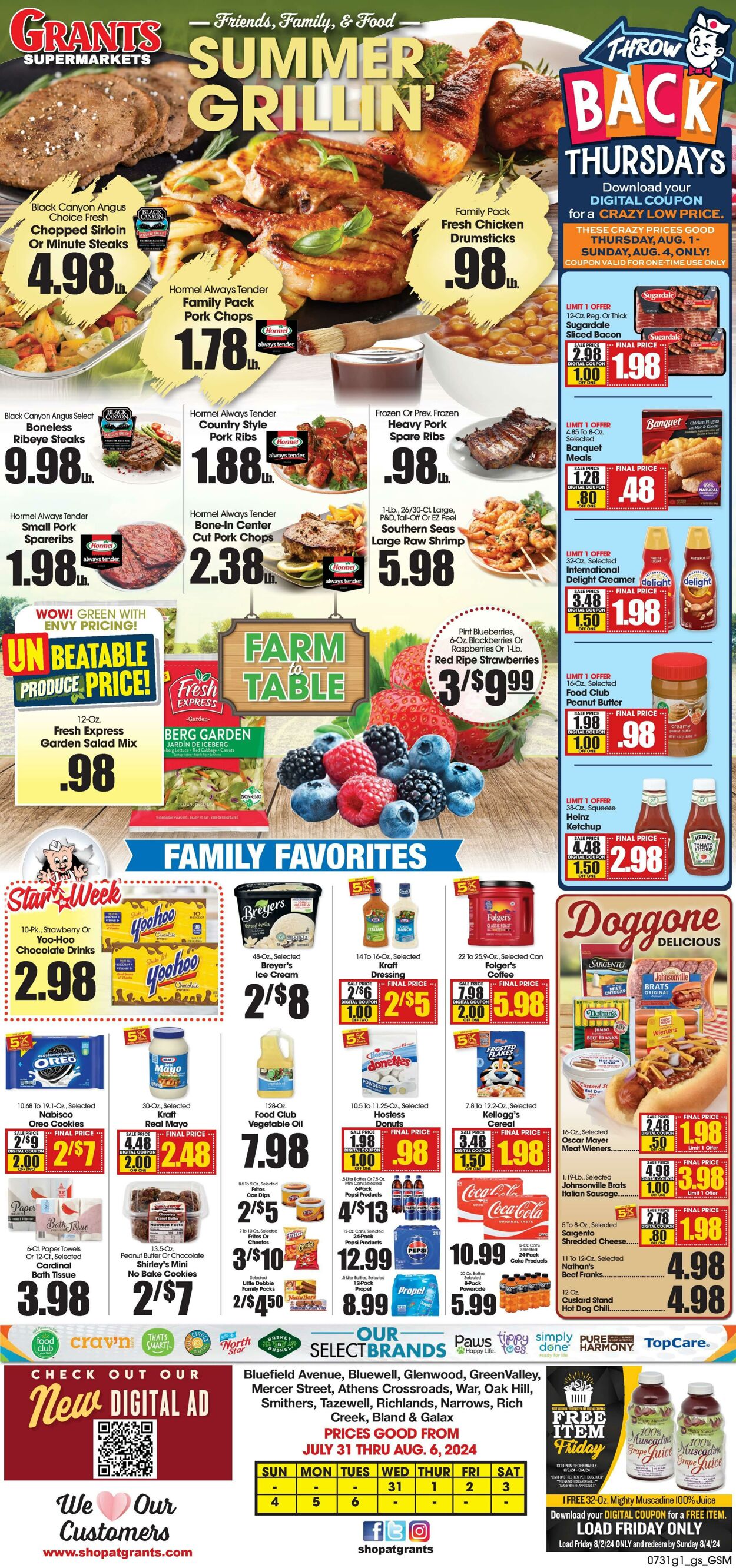 Weekly ad Grant's Supermarkets 07/31/2024 - 08/06/2024