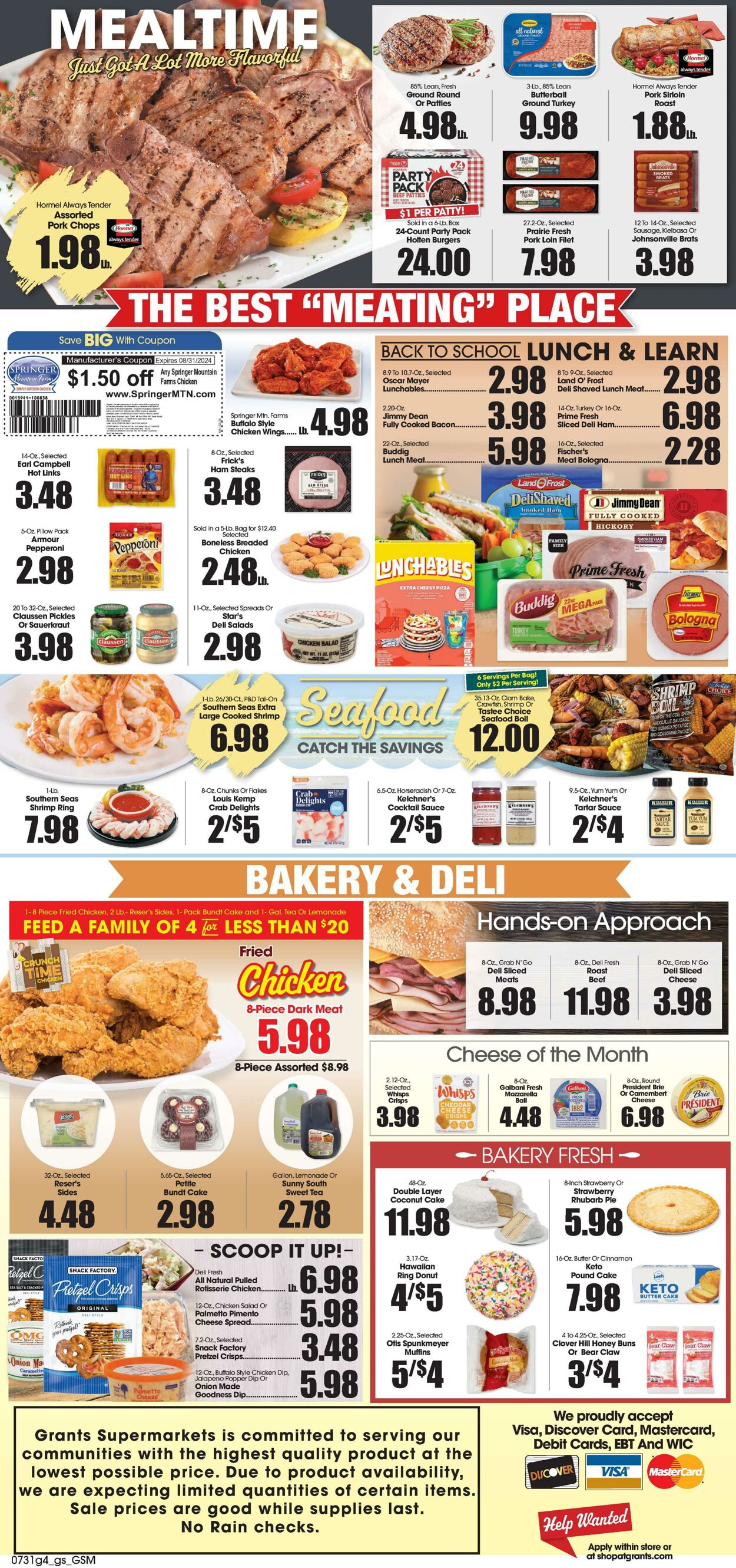 Weekly ad Grant's Supermarkets 07/31/2024 - 08/06/2024