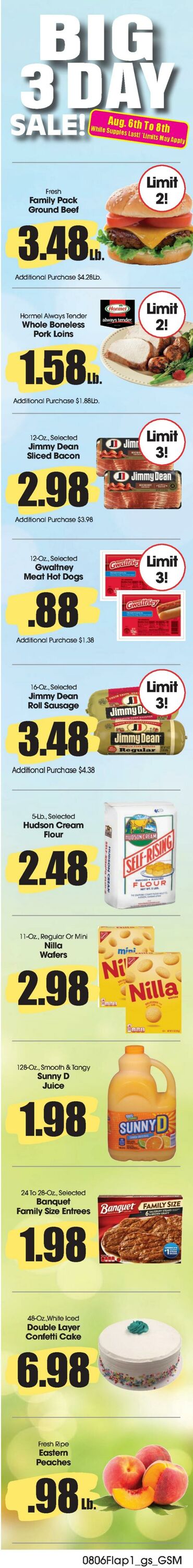 Weekly ad Grant's Supermarkets 08/06/2025 - 08/12/2025