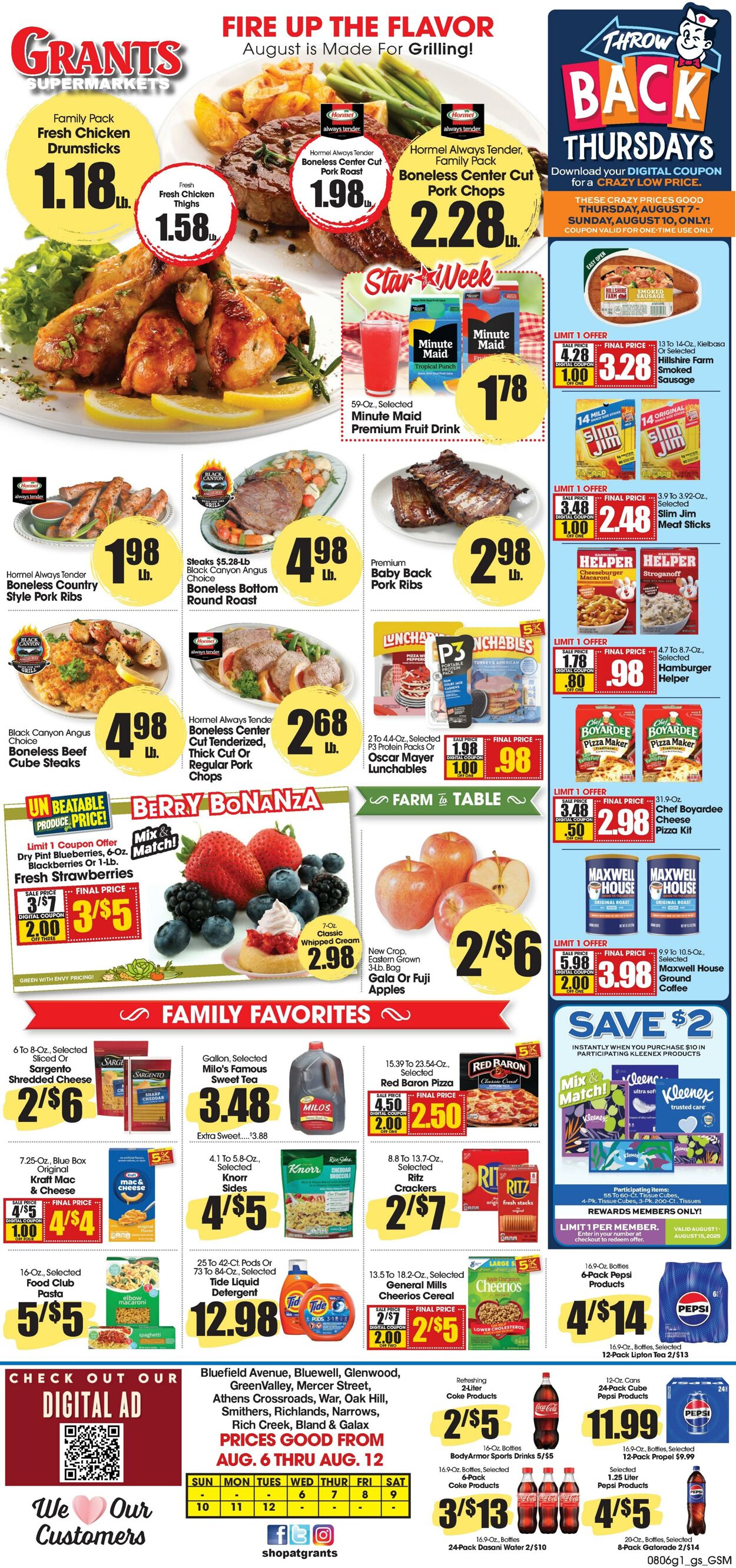 Weekly ad Grant's Supermarkets 08/06/2025 - 08/12/2025