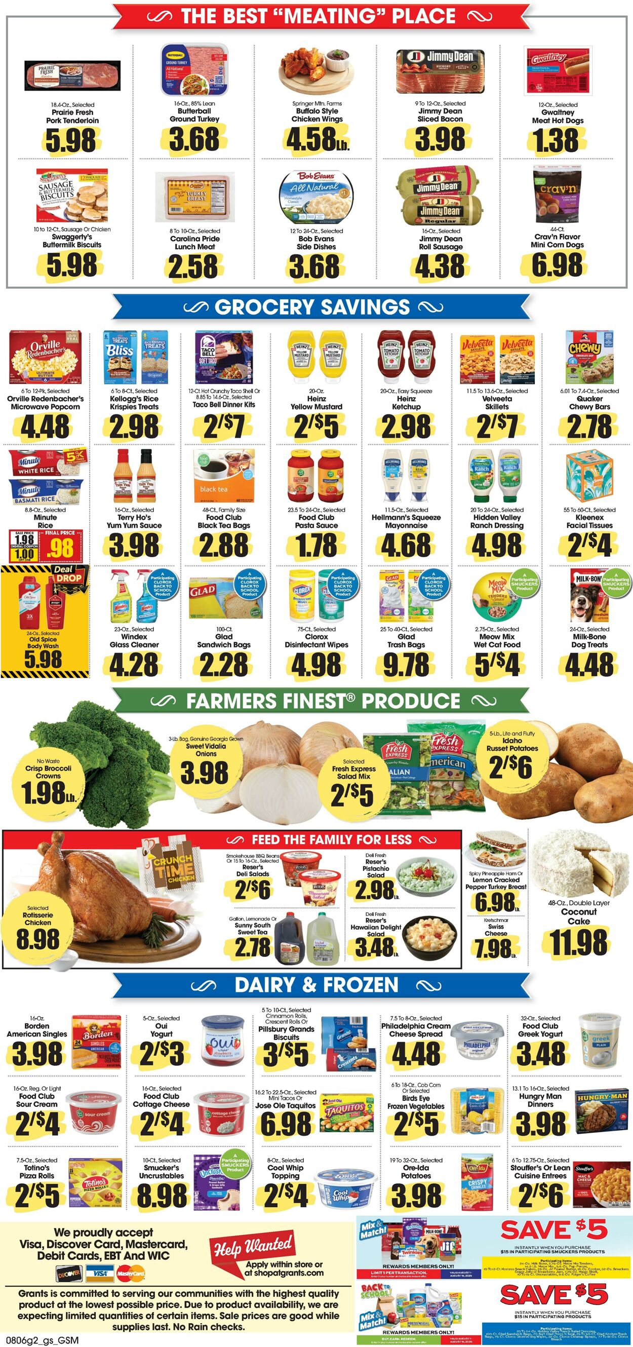 Weekly ad Grant's Supermarkets 08/06/2025 - 08/12/2025