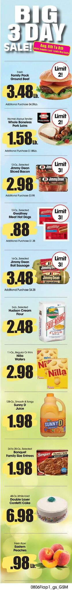 Weekly ad Grant's Supermarkets 08/06/2025 - 08/12/2025