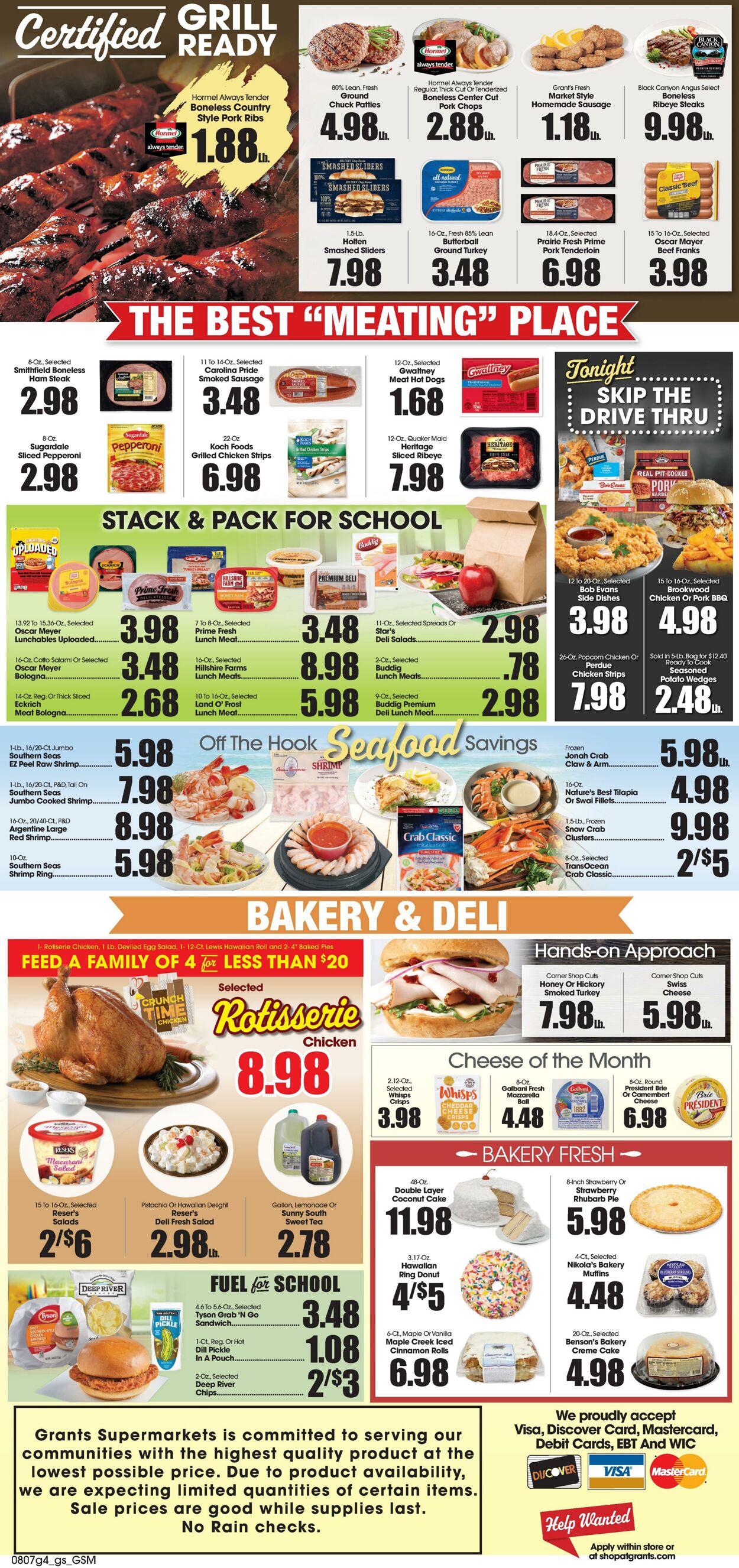 Weekly ad Grant's Supermarkets 08/07/2024 - 08/13/2024