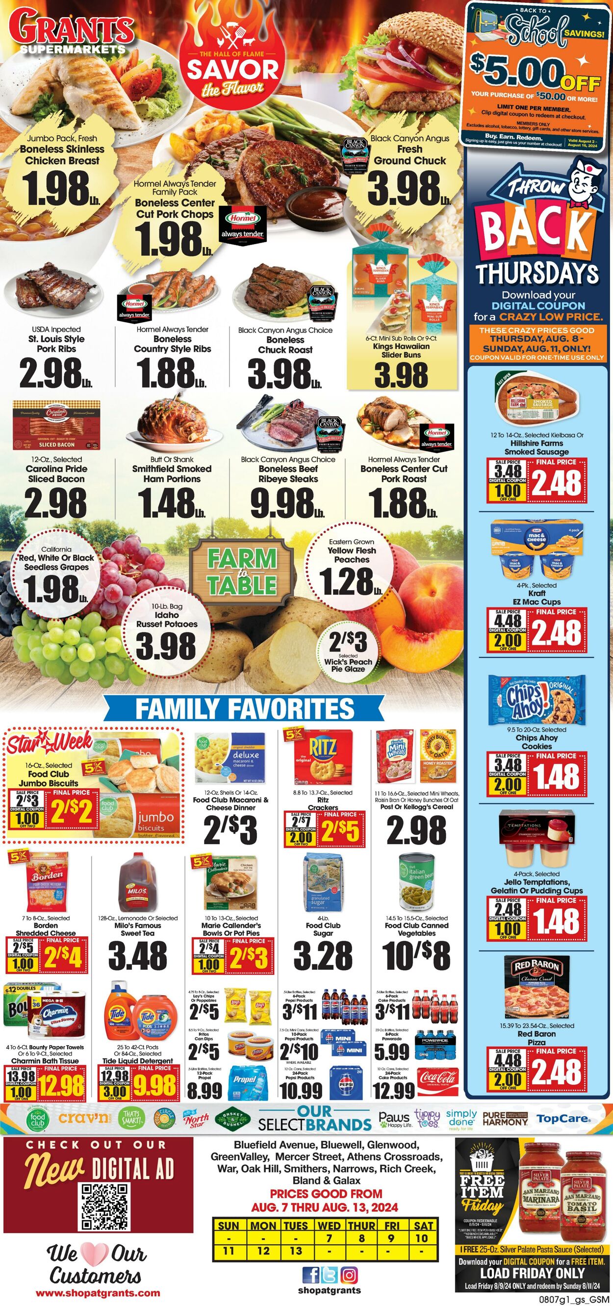 Weekly ad Grant's Supermarkets 08/07/2024 - 08/13/2024