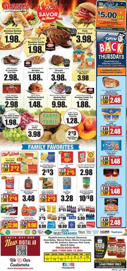 Weekly ad Grant's Supermarkets 08/14/2024 - 08/20/2024