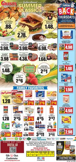 Weekly ad Grant's Supermarkets 08/14/2024 - 08/20/2024