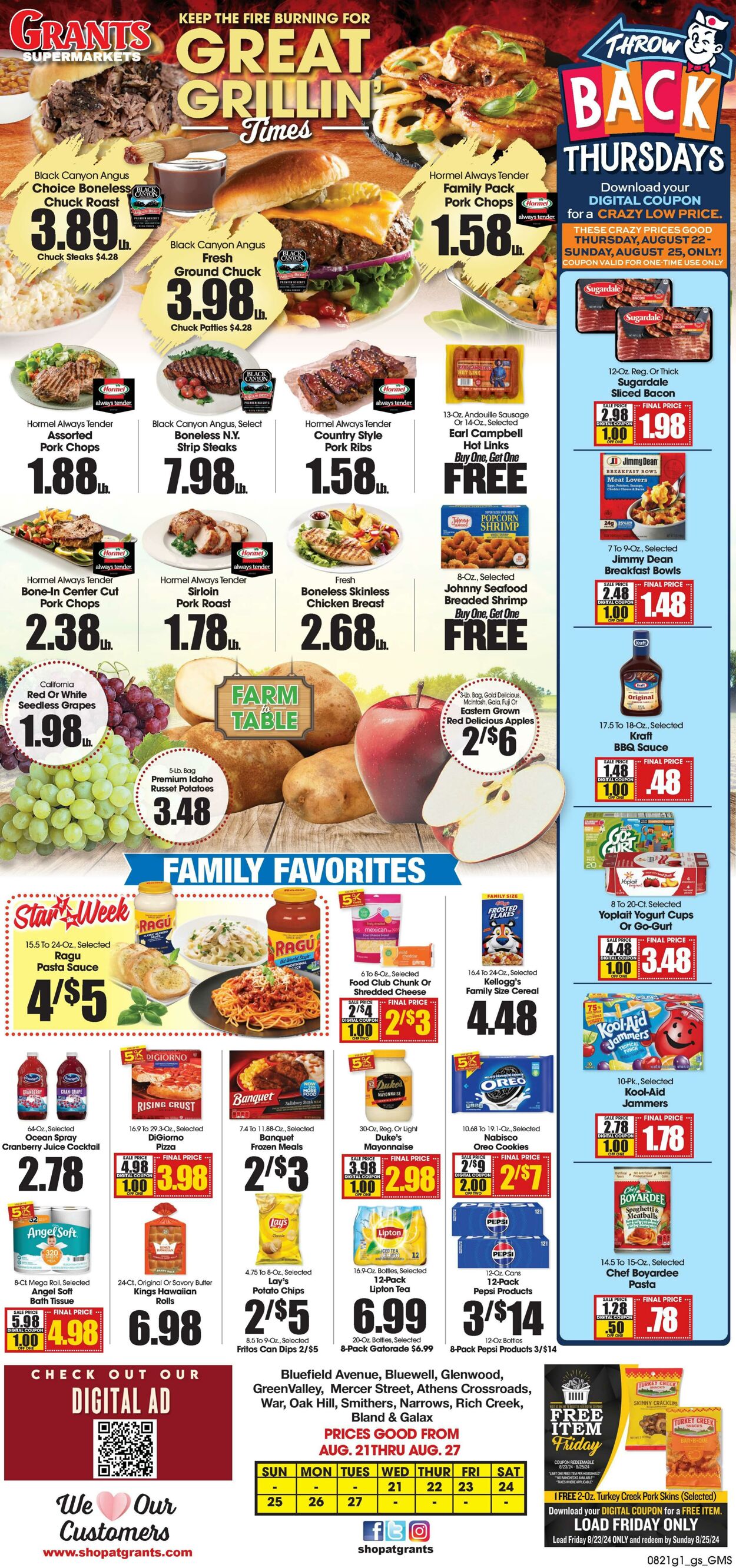 Weekly ad Grant's Supermarkets 08/21/2024 - 08/27/2024