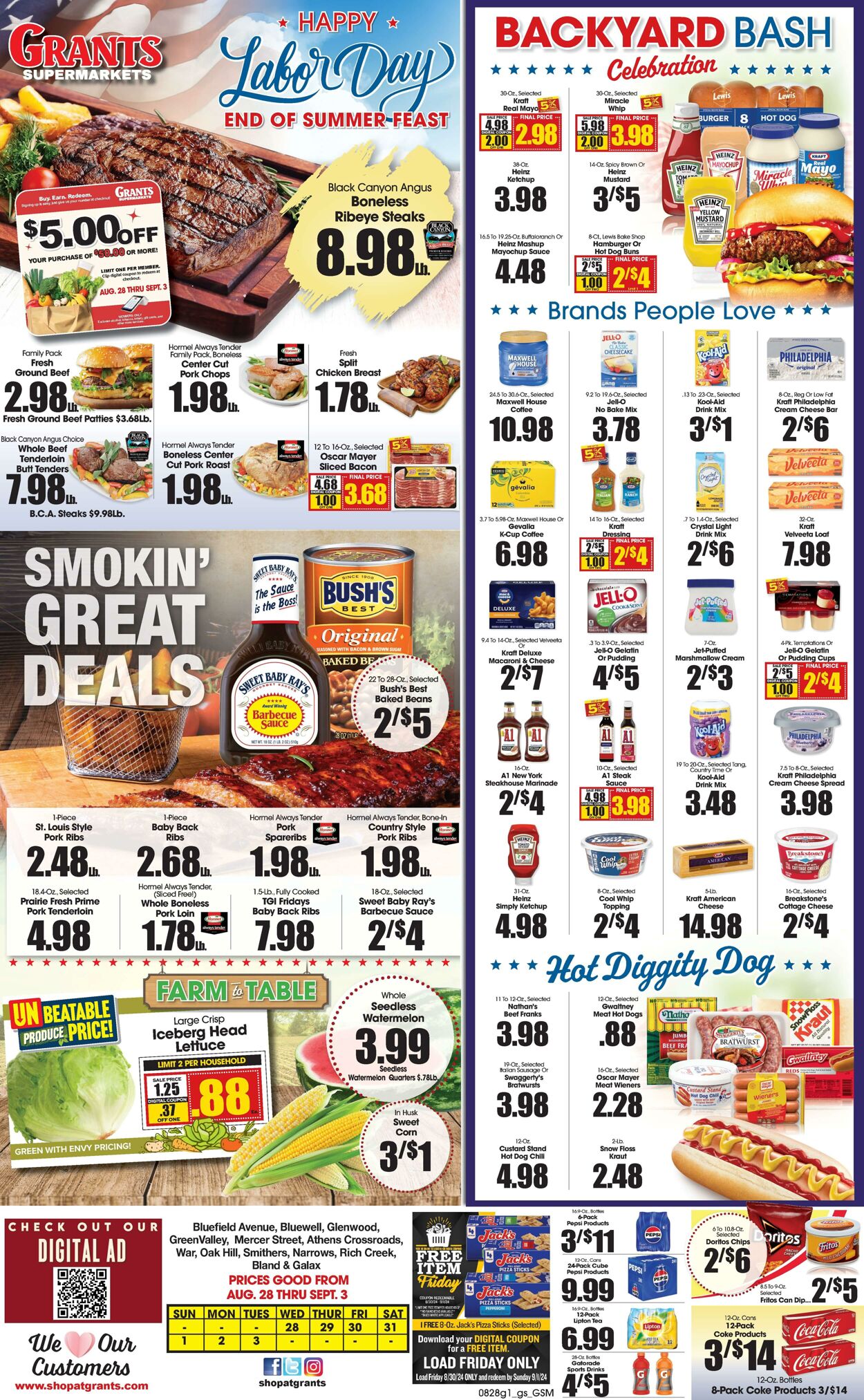 Weekly ad Grant's Supermarkets 08/28/2024 - 09/03/2024