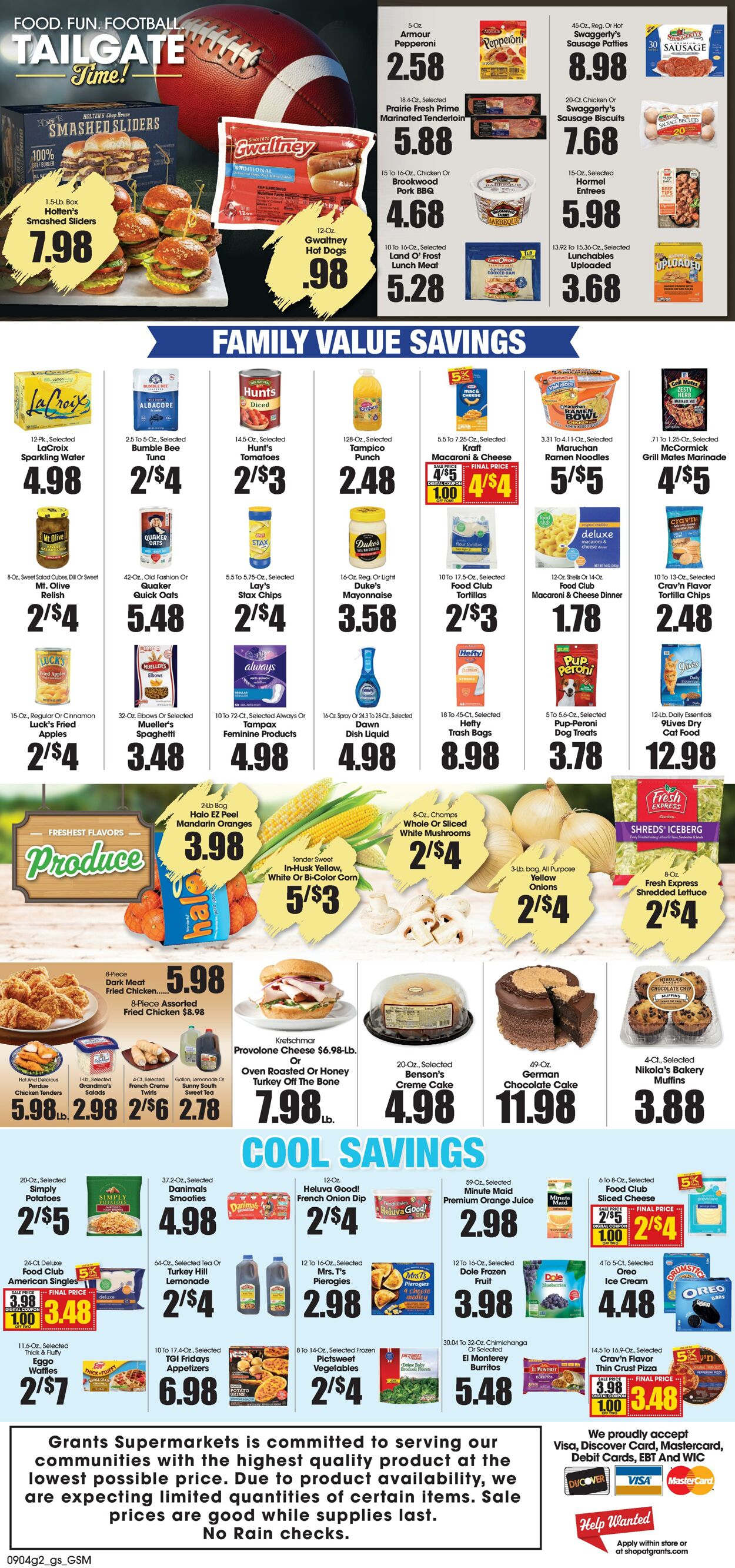 Weekly ad Grant's Supermarkets 09/04/2024 - 09/10/2024