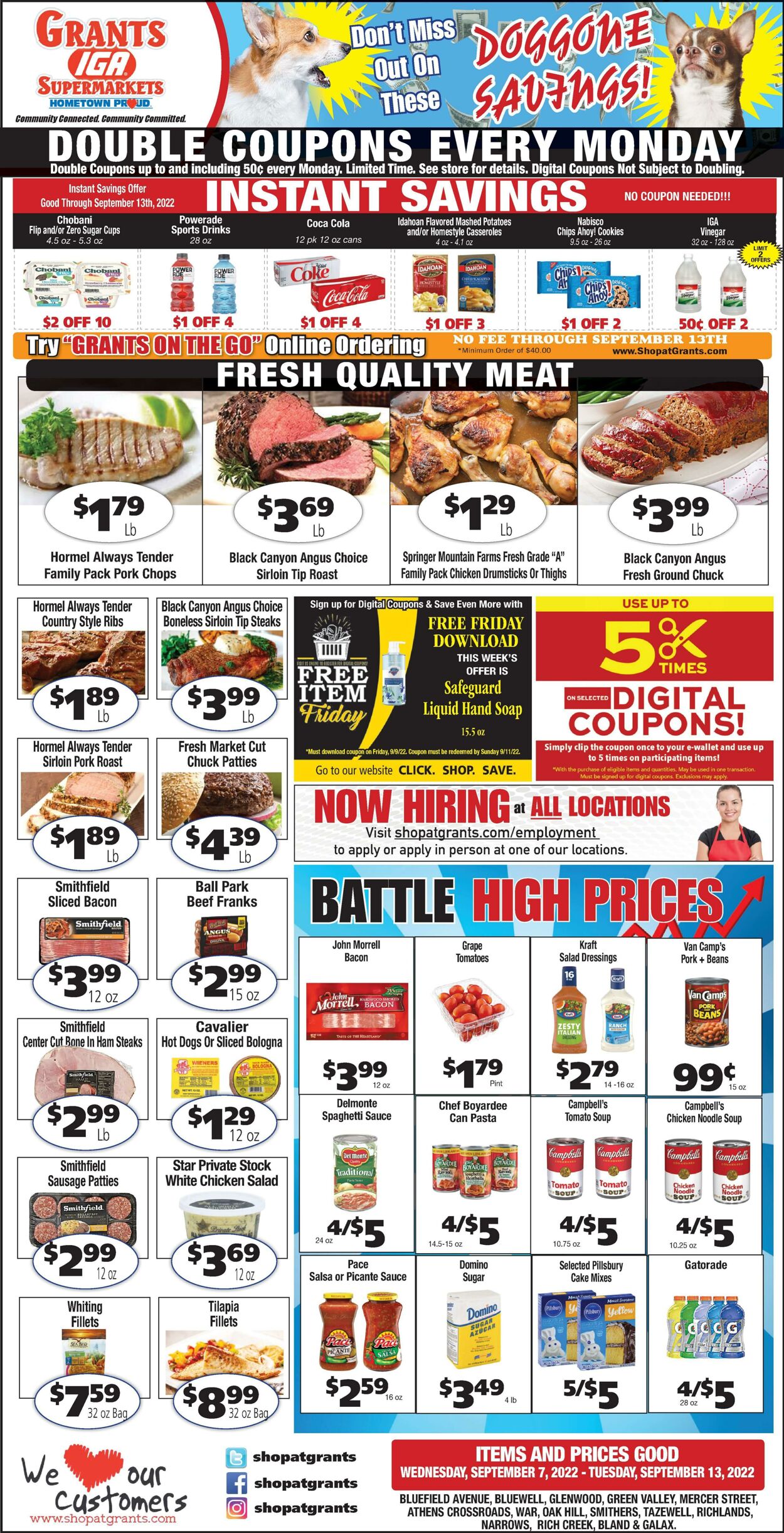 Weekly ad Grant's Supermarkets 09/07/2022 - 09/13/2022