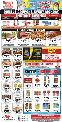 Weekly ad Grant's Supermarkets 09/07/2022-09/13/2022