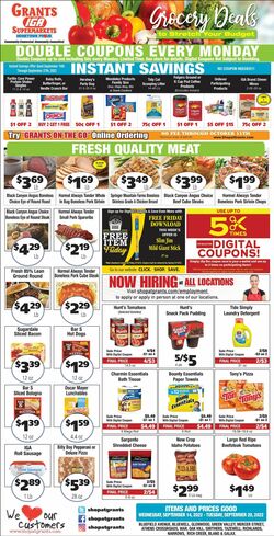 Weekly ad Grant's Supermarkets 09/14/2022-09/20/2022