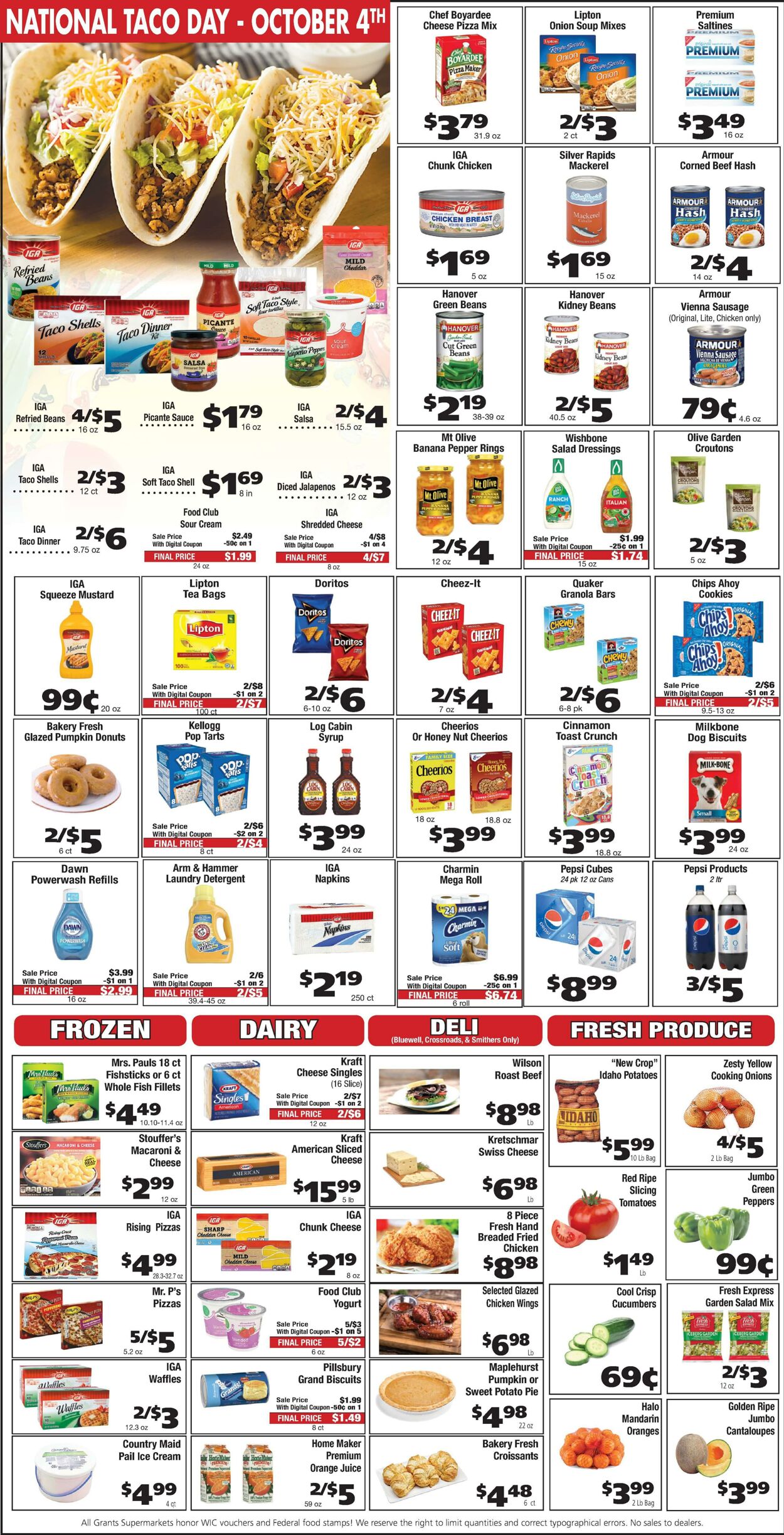 Weekly ad Grant's Supermarkets 09/28/2022 - 10/04/2022