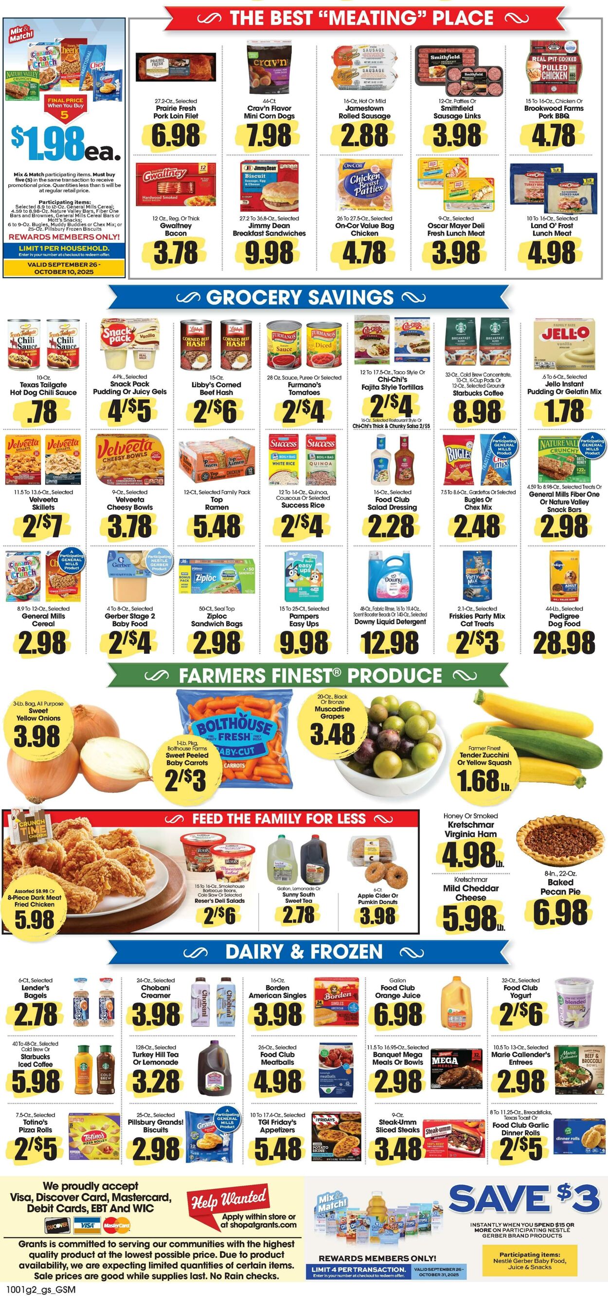 Weekly ad Grant's Supermarkets 10/01/2025 - 10/07/2025