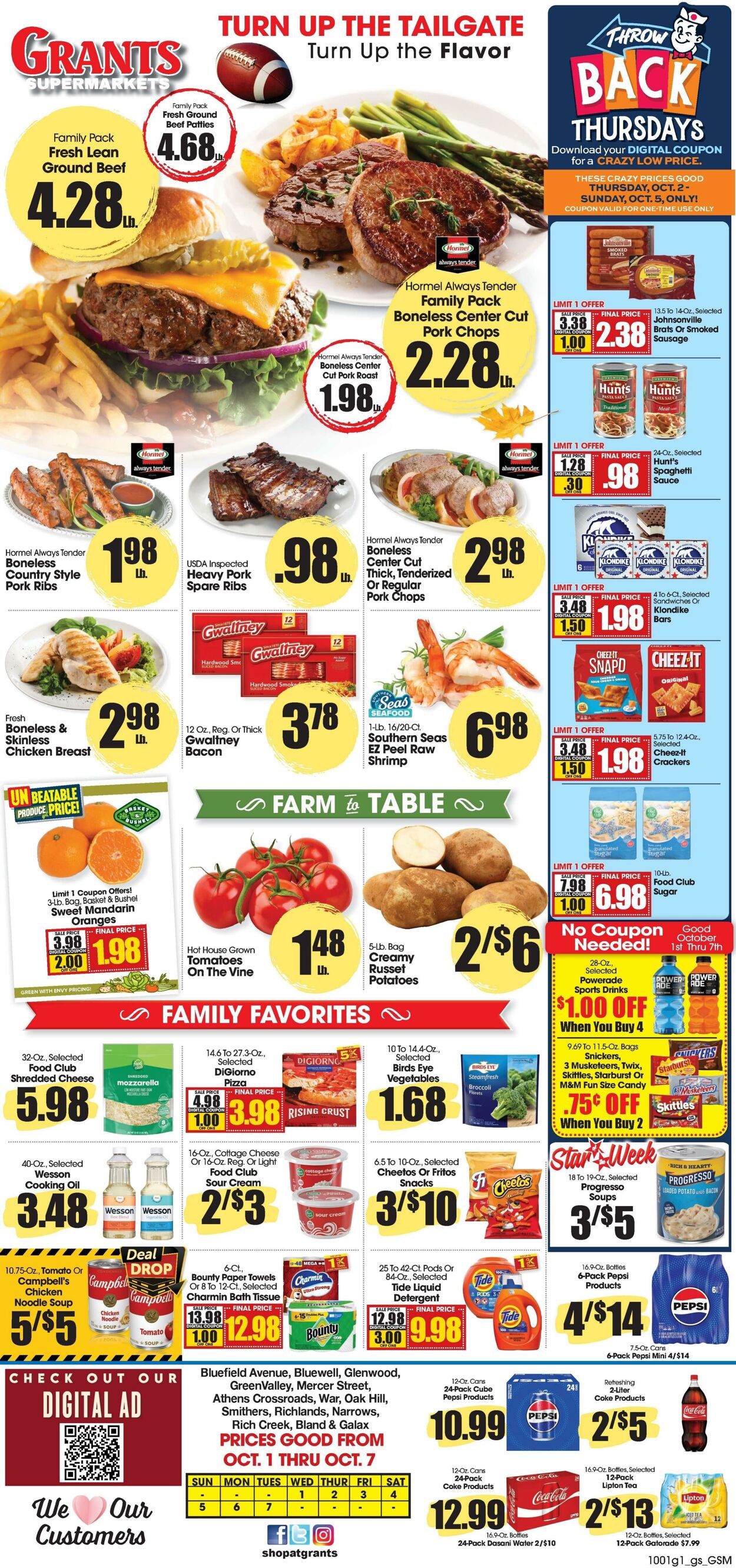 Weekly ad Grant's Supermarkets 10/01/2025 - 10/07/2025
